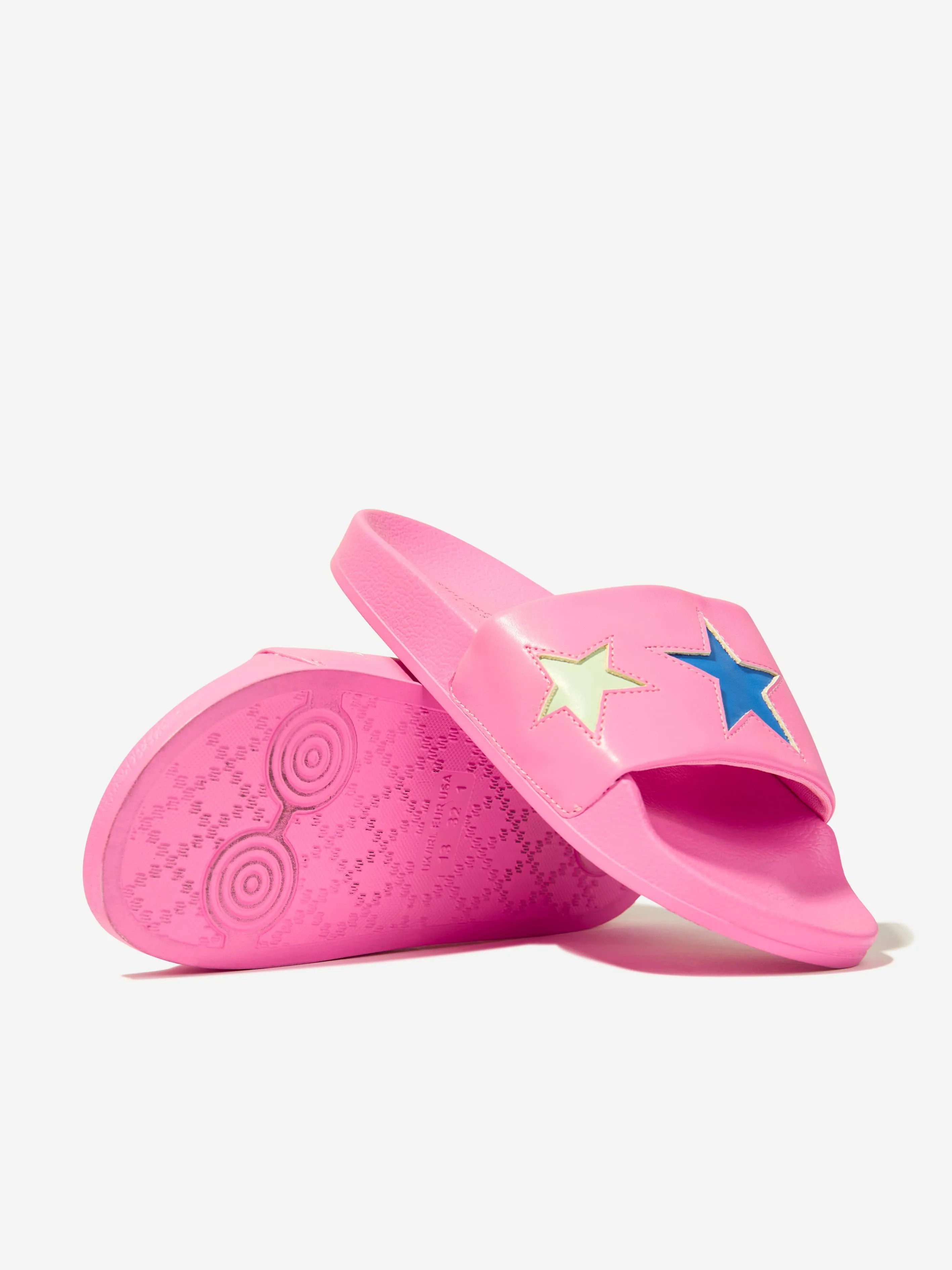 Girls Star Sliders in Pink