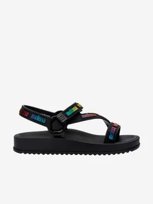 Girls Stripes M Lover Sandals in Black