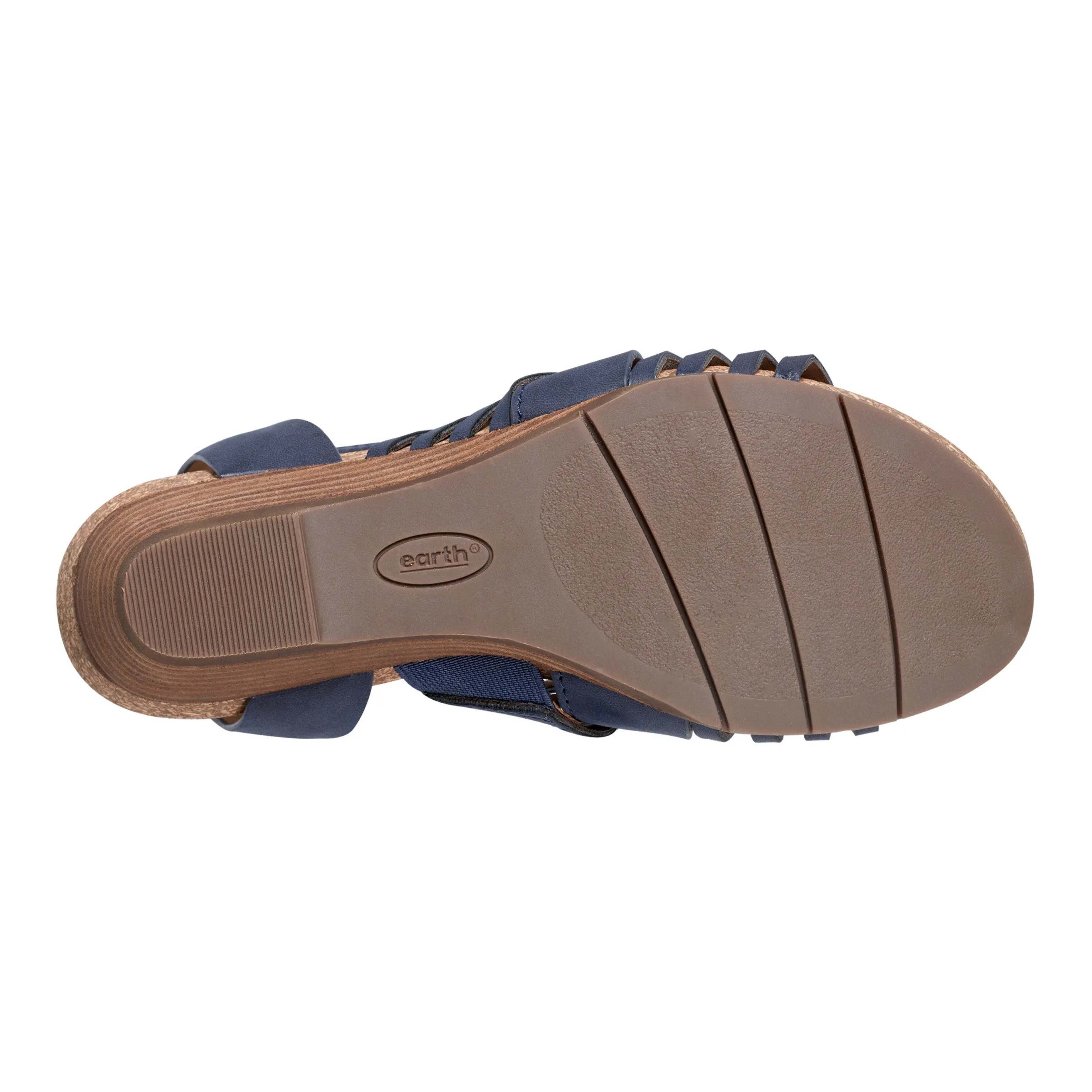 Hattie Round Toe Strappy Wedge Sandals
