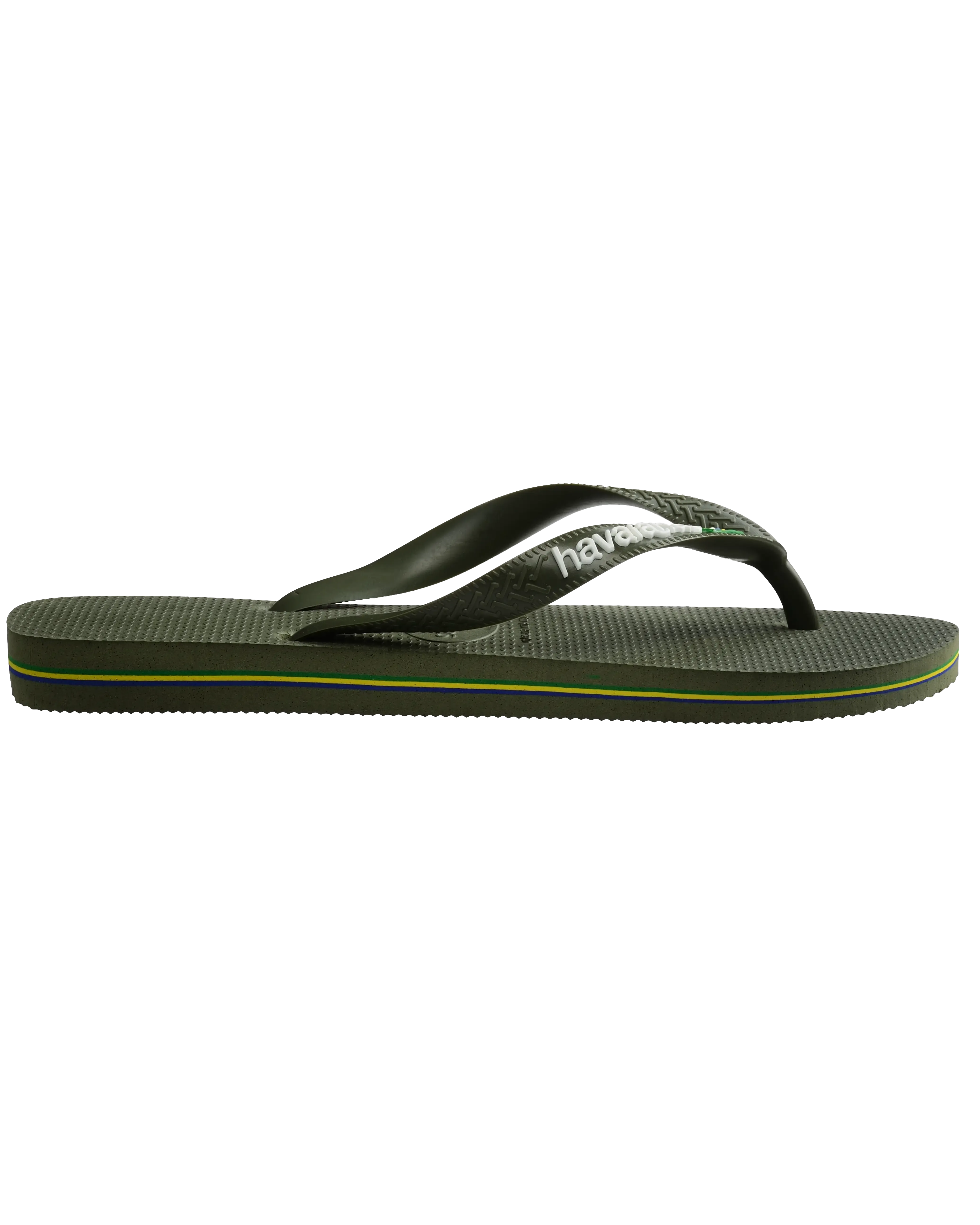 Havaianas Shoes Boys Brazil Logo Flip Flops in Green