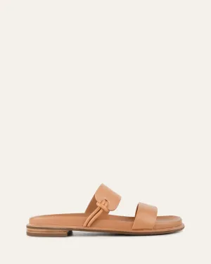 HAYES FLAT SANDALS TOFFEE LEATHER