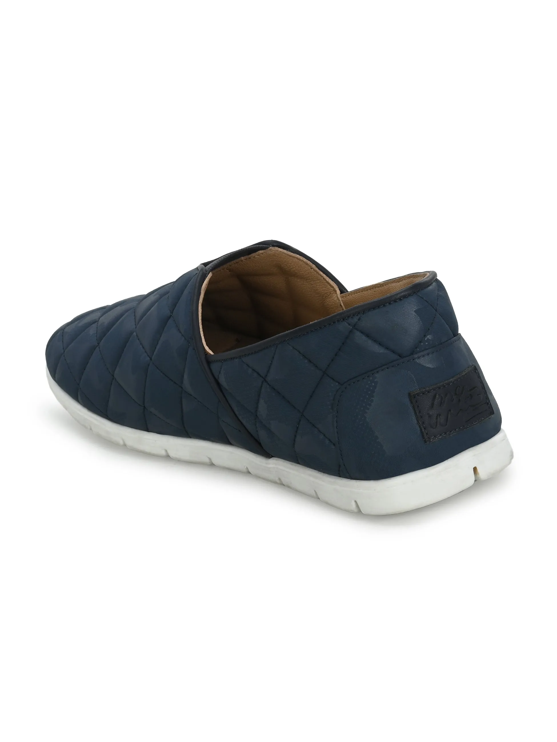 HITZ153-Men's Blue Casual Slip-On Shoes