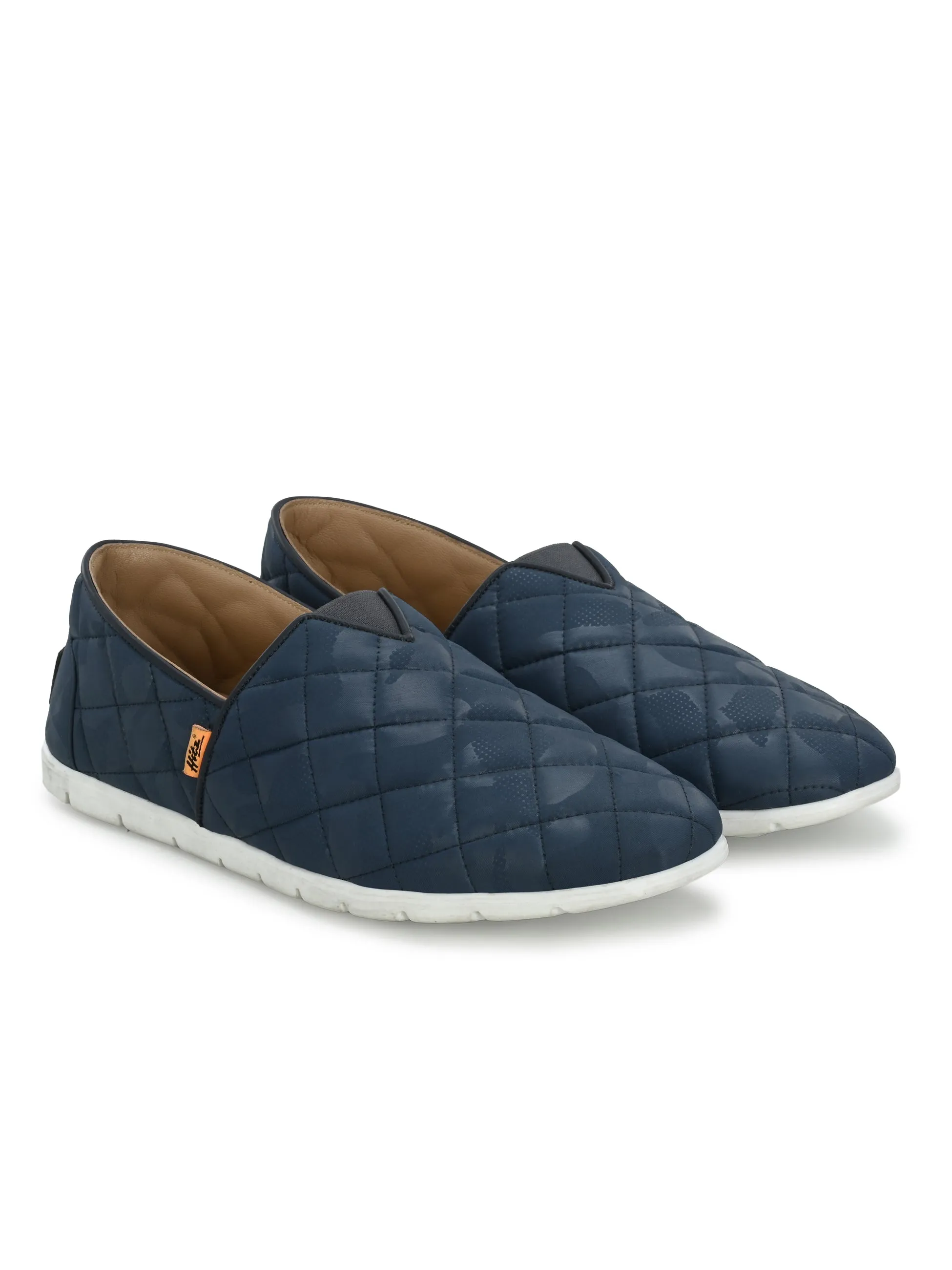 HITZ153-Men's Blue Casual Slip-On Shoes