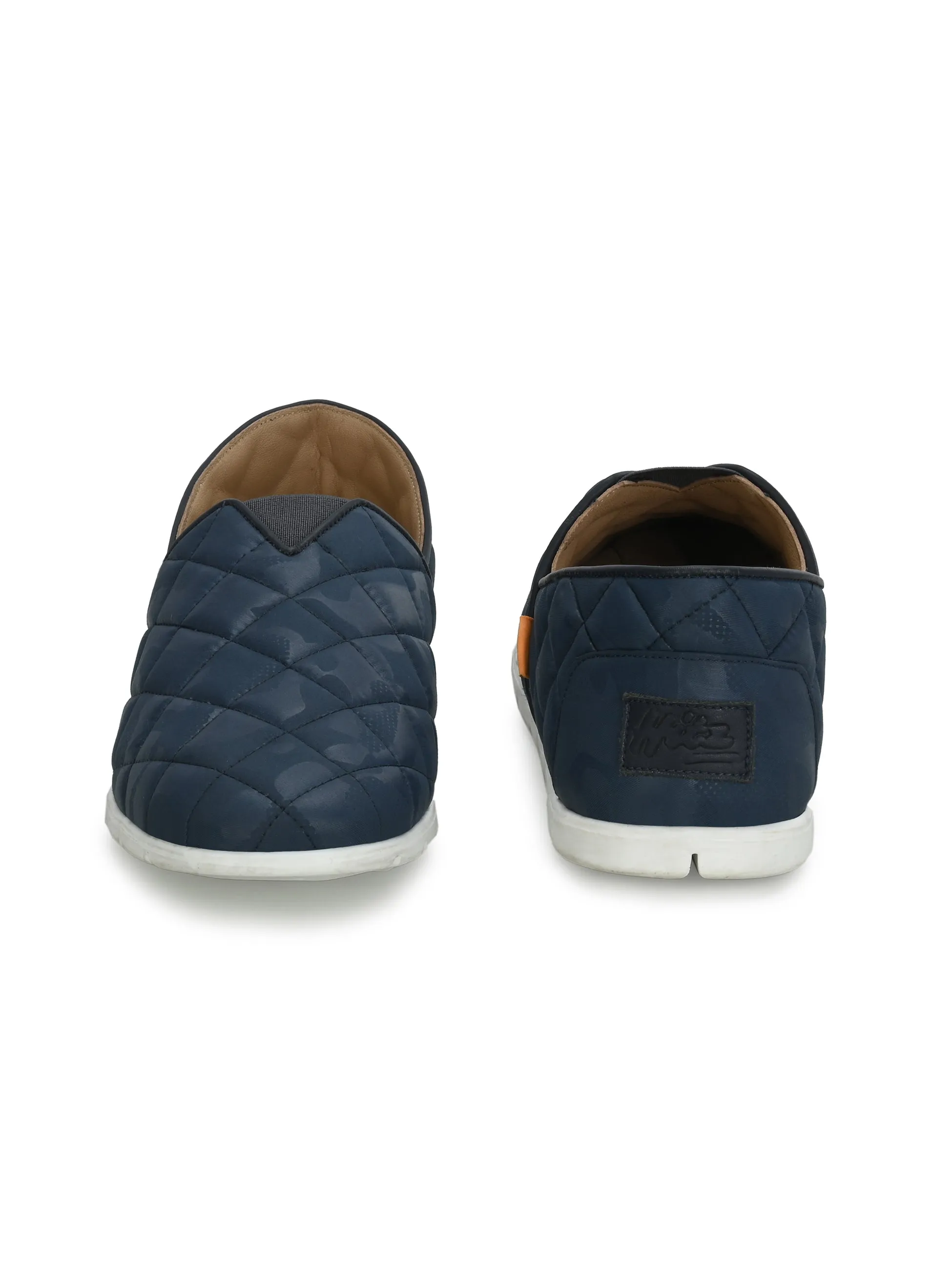 HITZ153-Men's Blue Casual Slip-On Shoes