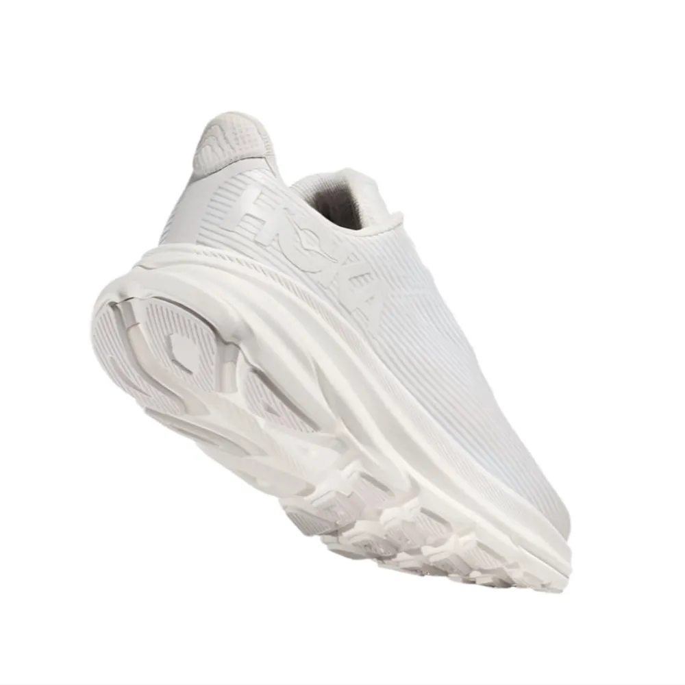 Hoka Grade School Girls Clifton 9 White / Frost