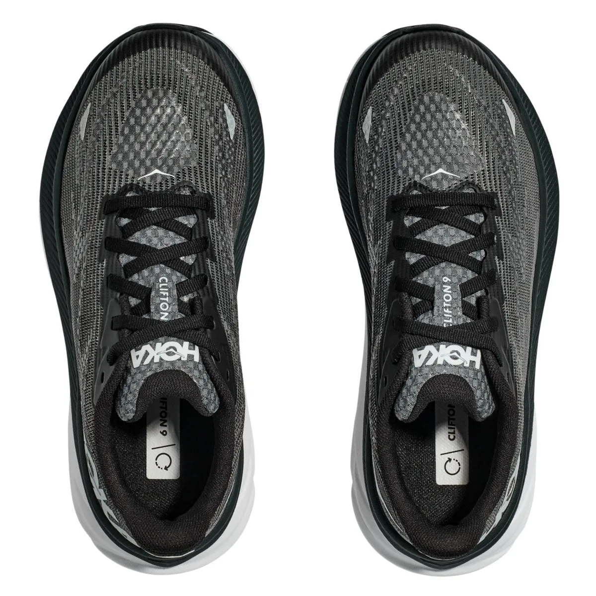 Hoka One One Kid's (Grade School) Clifton 9 Black/White