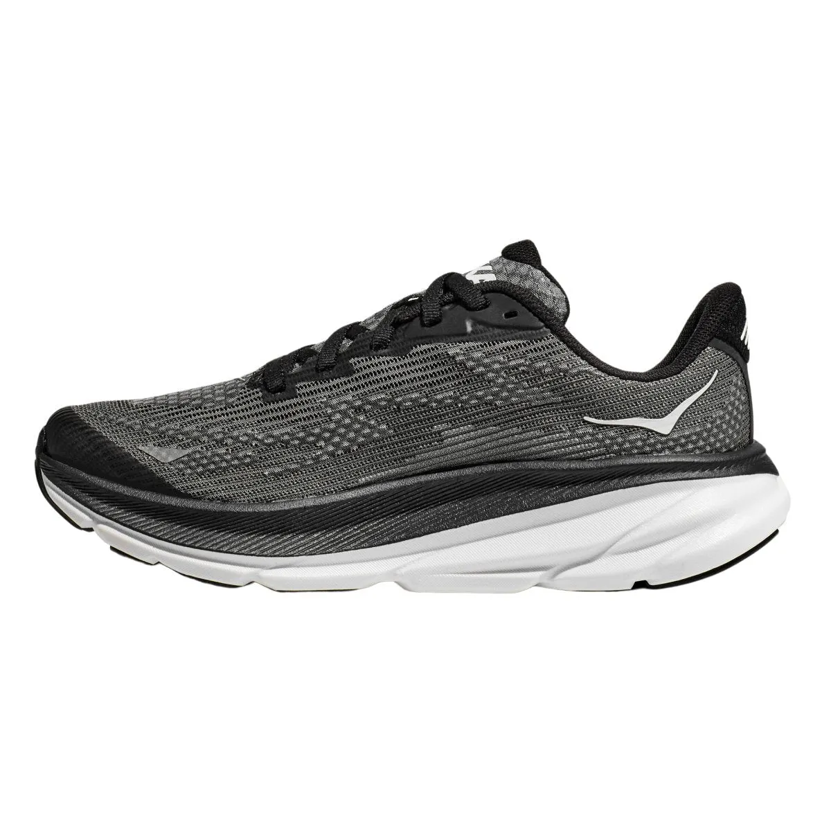 Hoka One One Kid's (Grade School) Clifton 9 Black/White