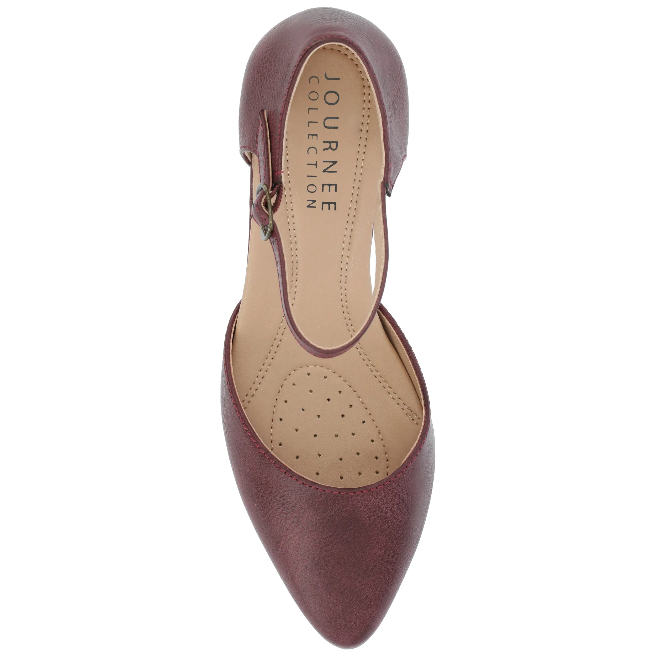 Journee Womens Bettie Almond Toe Mid Heel Pumps