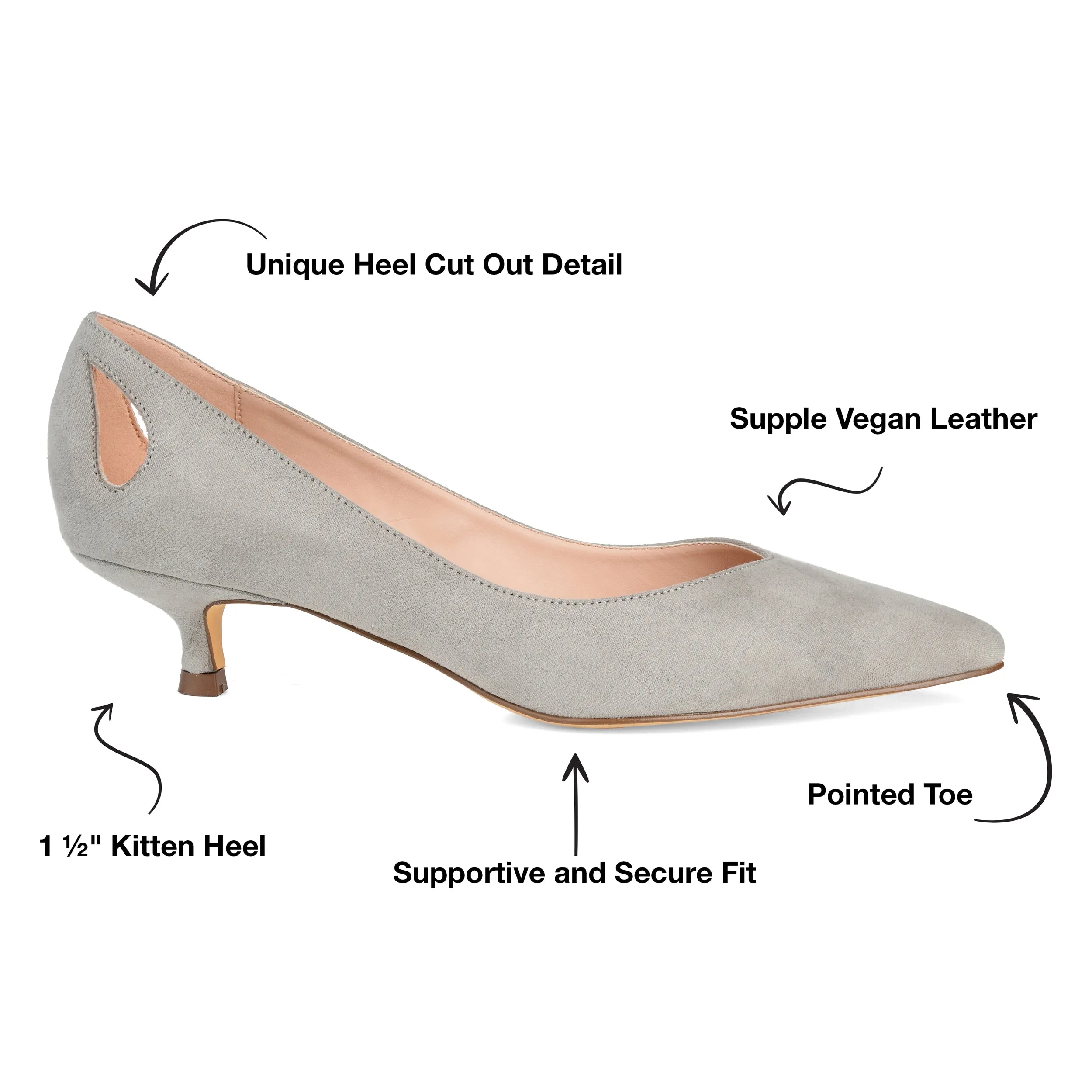 Journee Women's Goldie Kitten Heel