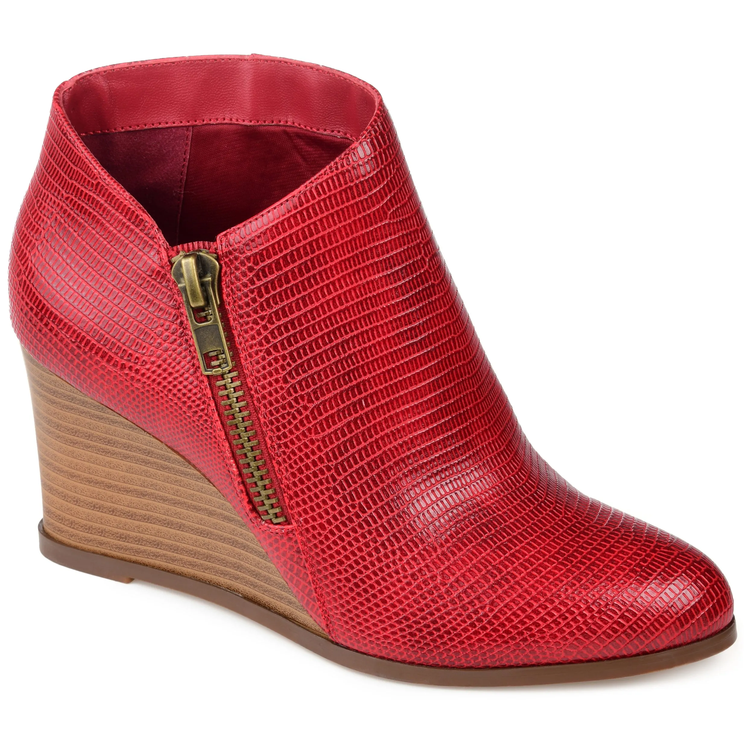 Journee Women's Tru Comfort Foam Glam Wedge Bootie
