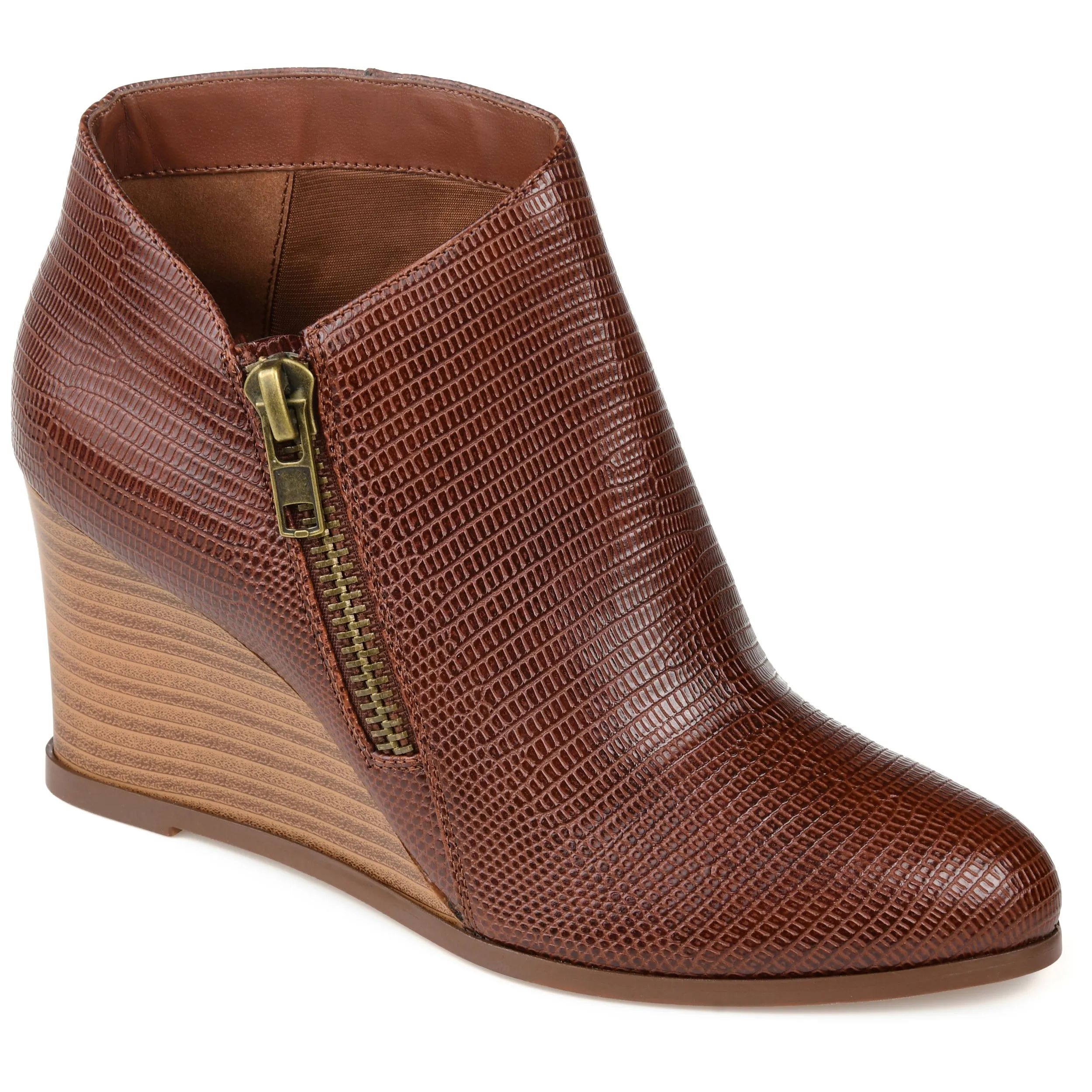 Journee Women's Tru Comfort Foam Glam Wedge Bootie