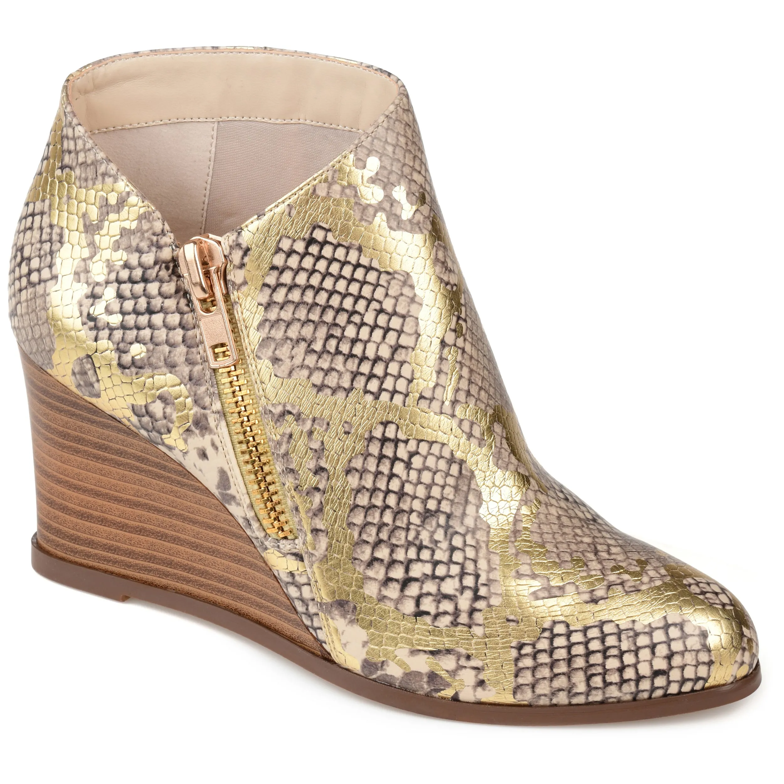 Journee Women's Tru Comfort Foam Glam Wedge Bootie