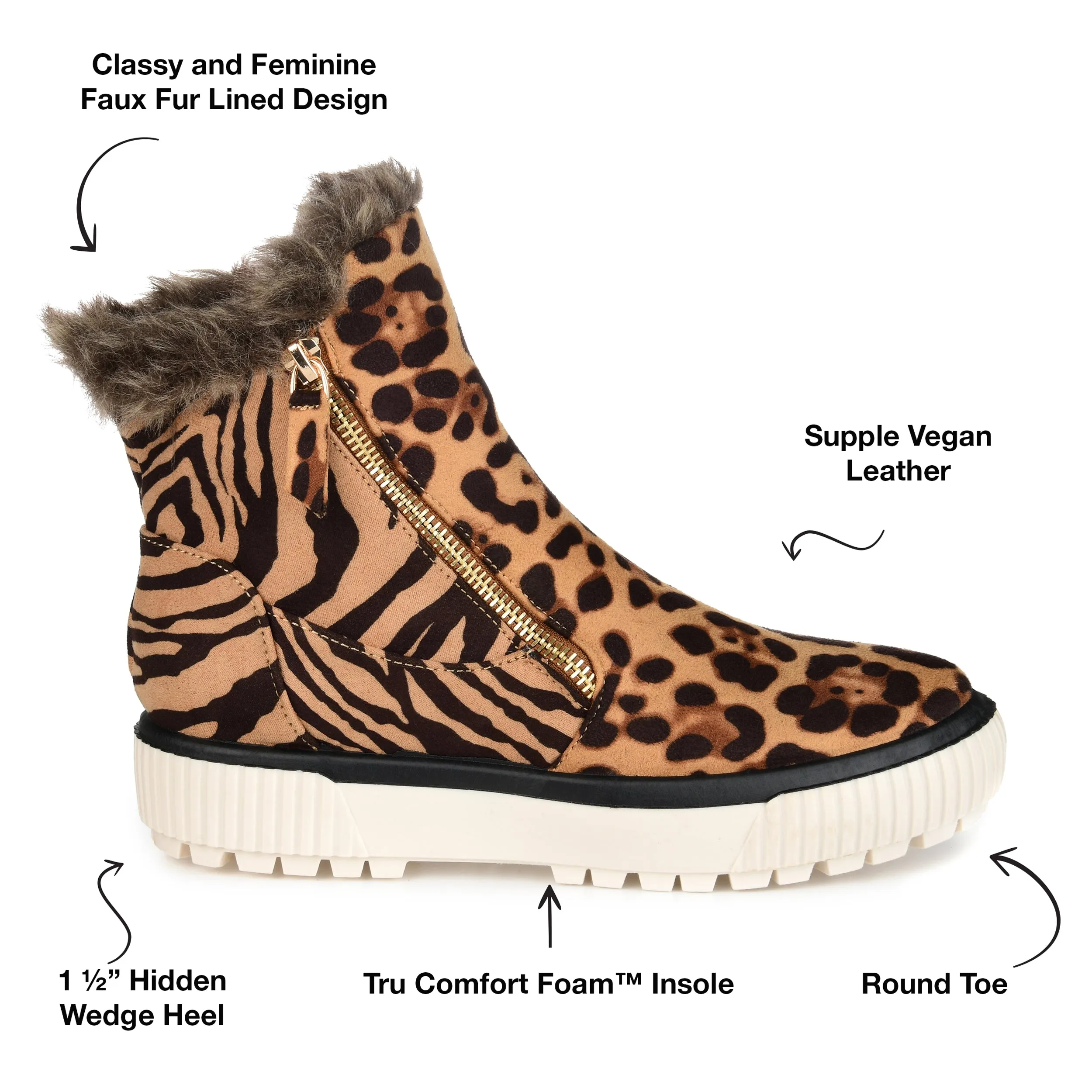 Journee Women's Tru Comfort Foam Jezzy Wedge Bootie