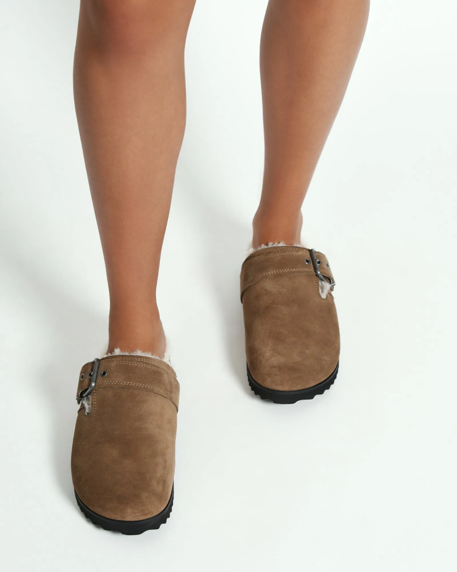 JUNIPER CASUAL FLATS BARK SUEDE