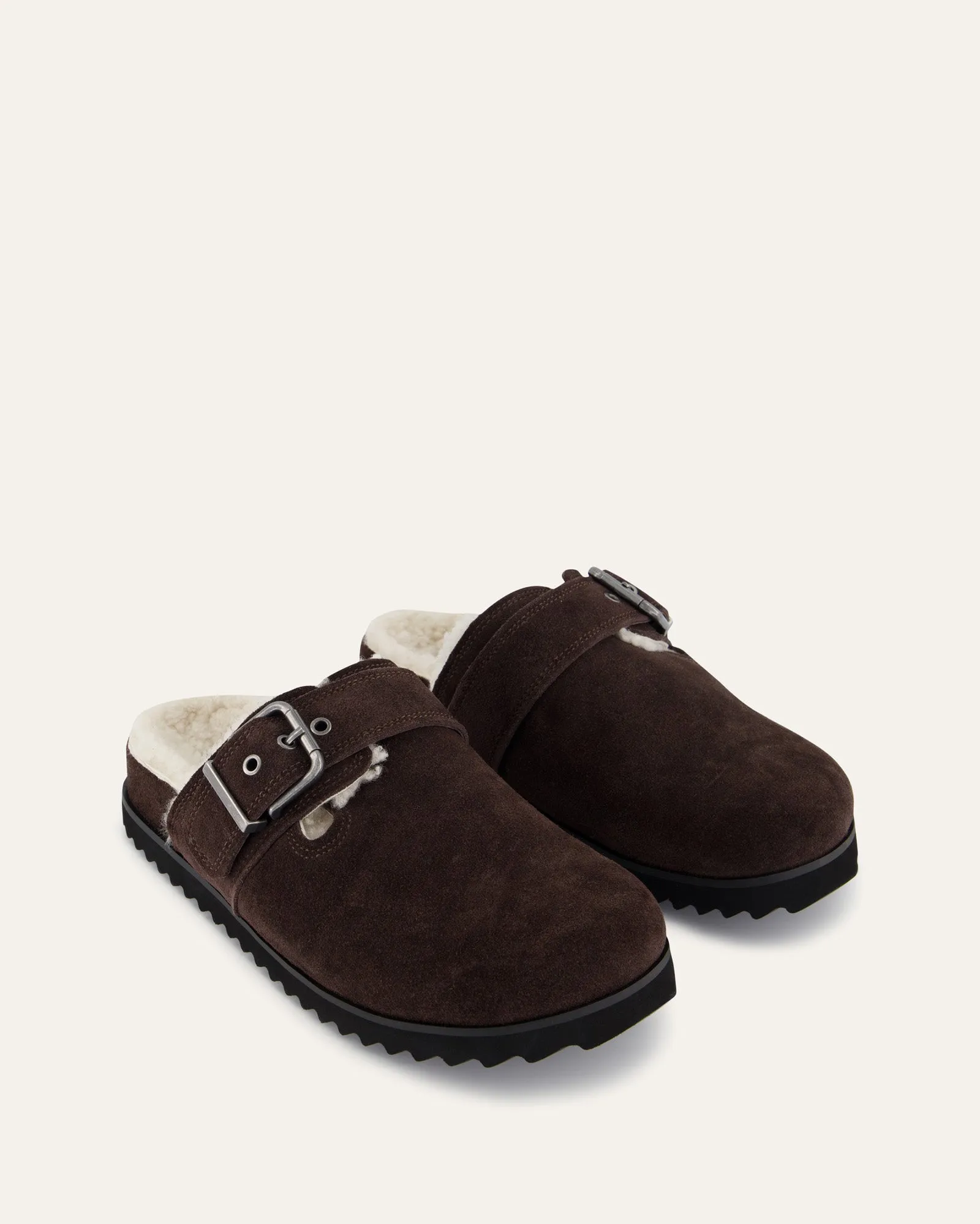 JUNIPER CASUAL FLATS BITTER CHOC SUEDE
