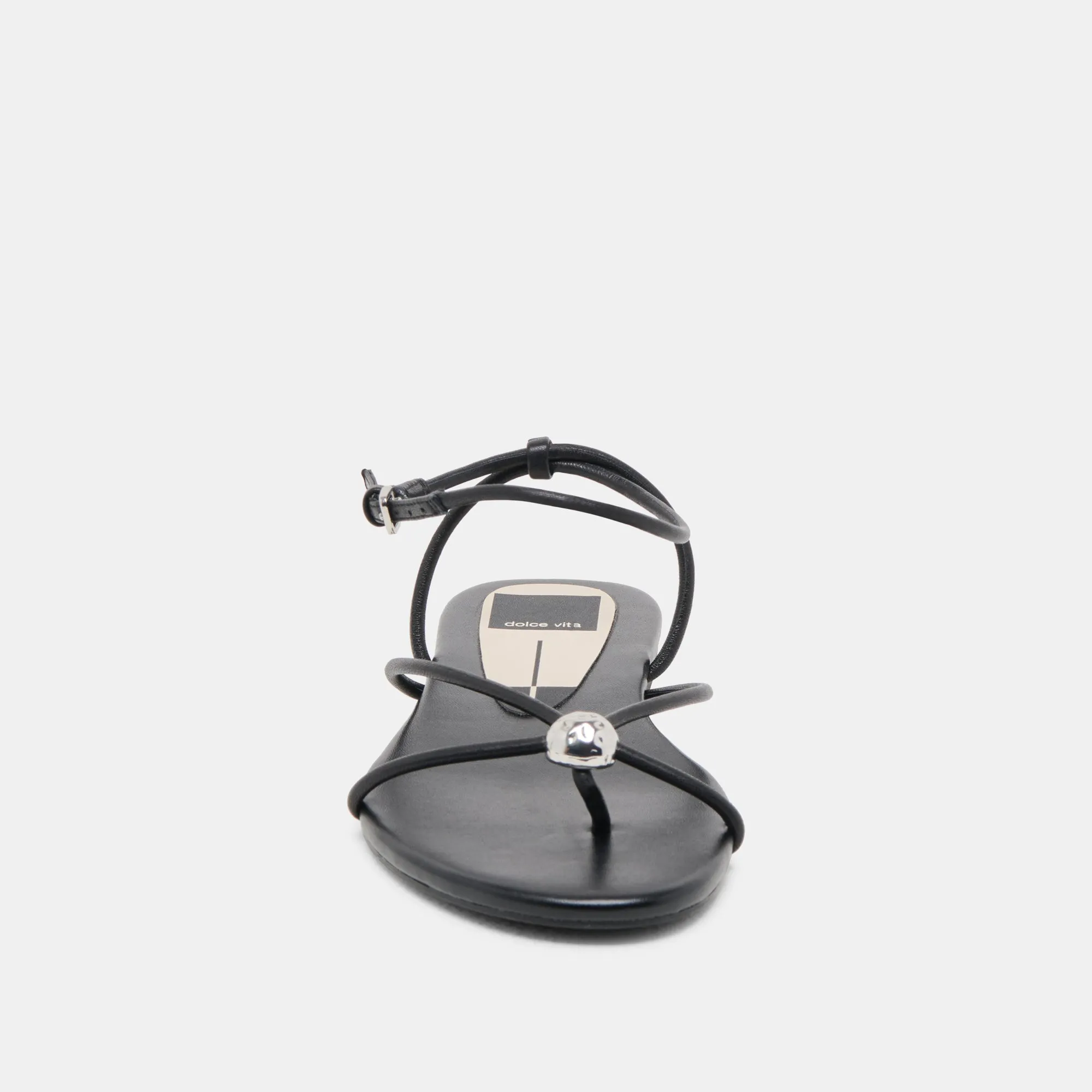 KENLEY SANDALS BLACK LEATHER