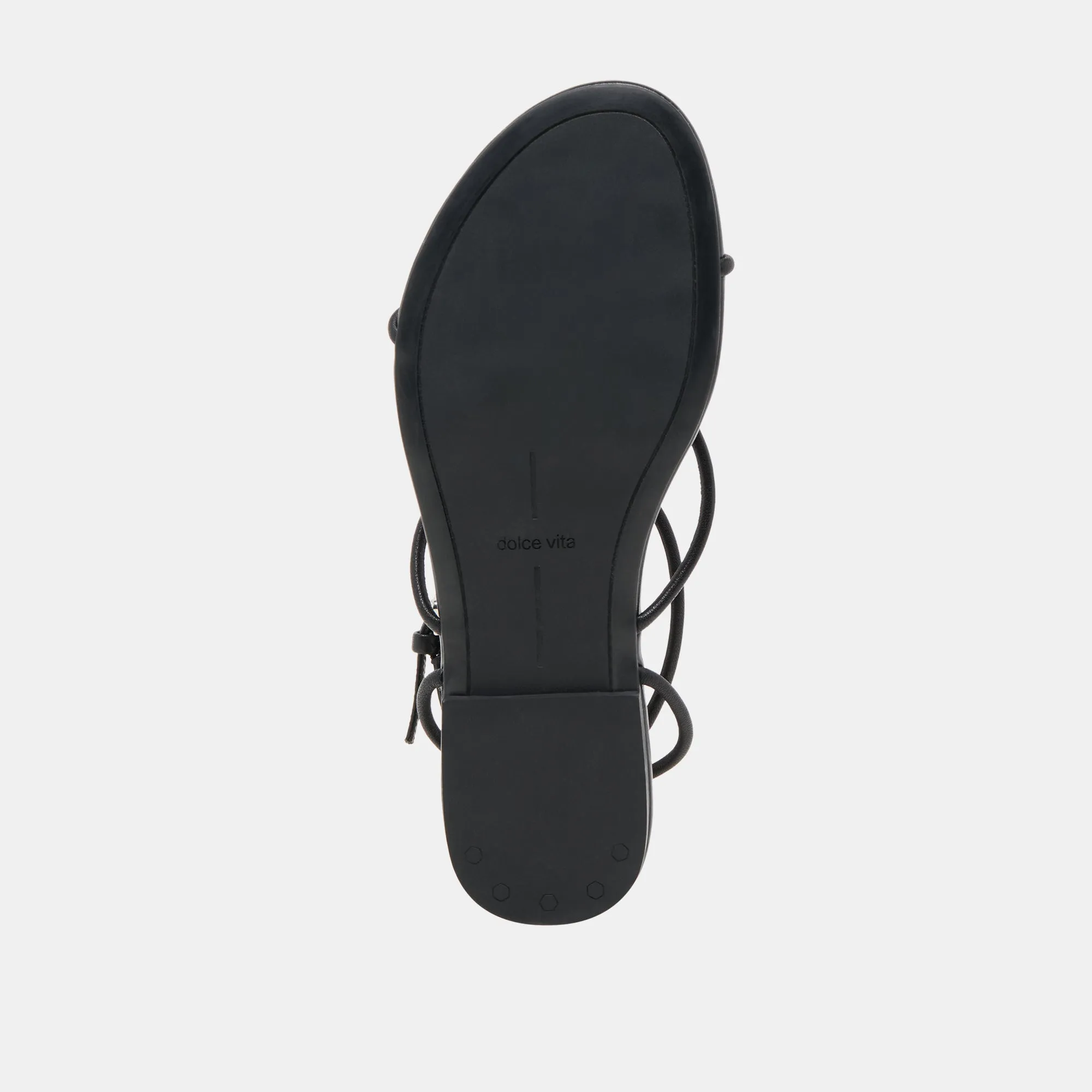 KENLEY SANDALS BLACK LEATHER