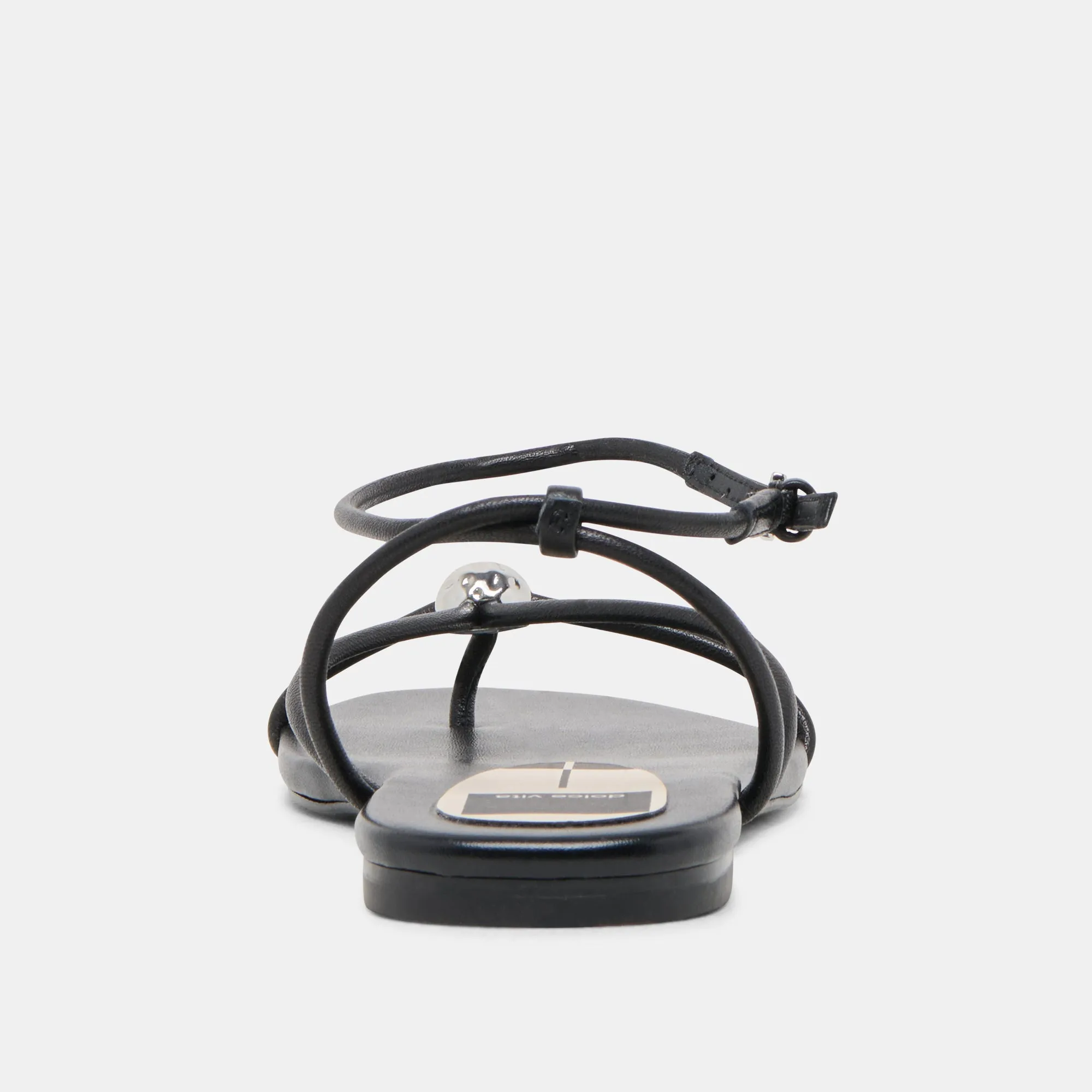 KENLEY SANDALS BLACK LEATHER