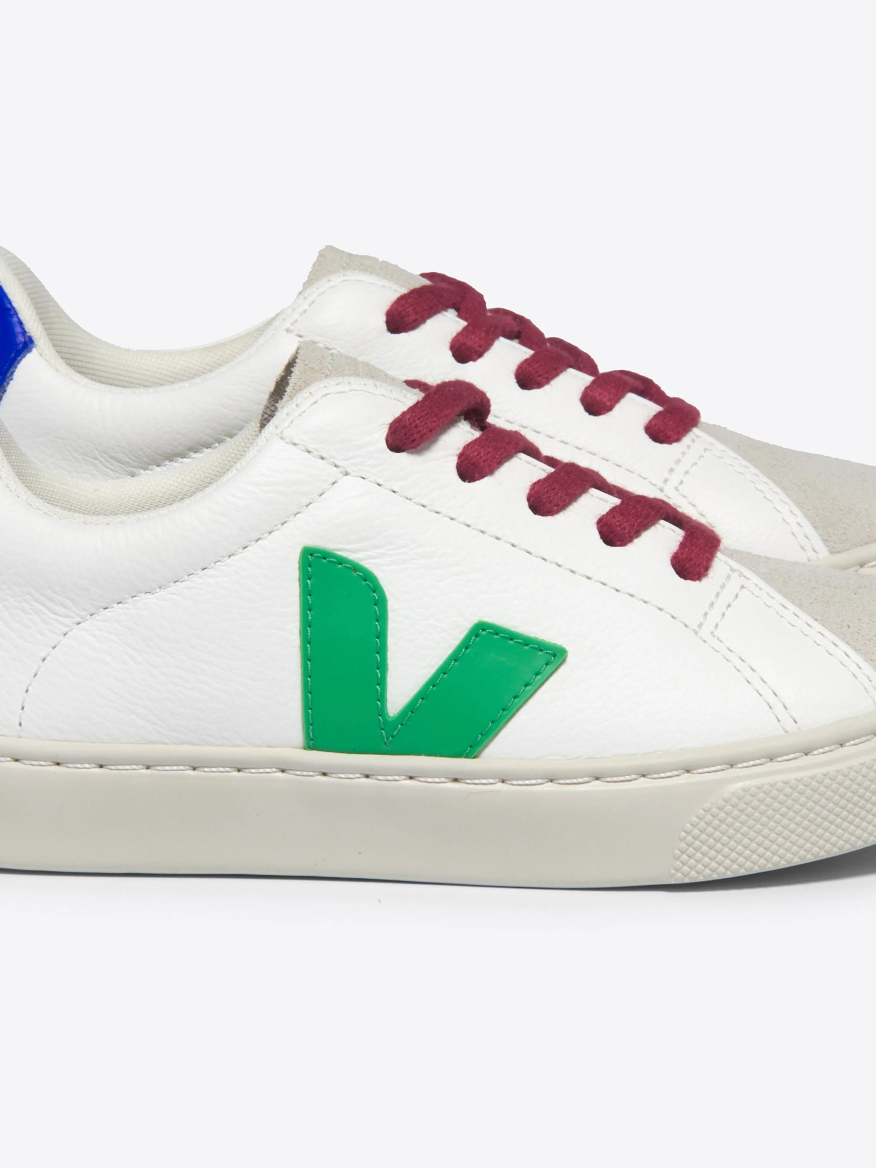 Kids Laces Leather Esplar Trainers in White