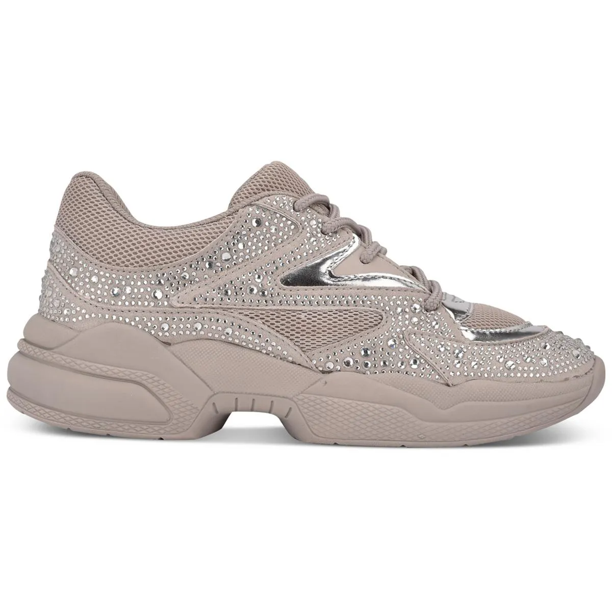 LIZA Womens Casual Rhinestones Casual and Fashion Sneakers