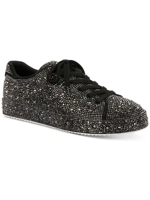 Lola Womens Faux Leather Embellished Casual And Fashion Sneakers