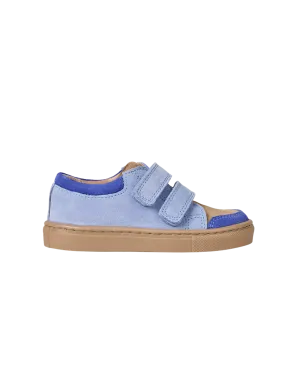 Low Sneaker - Color Block Sky Suede