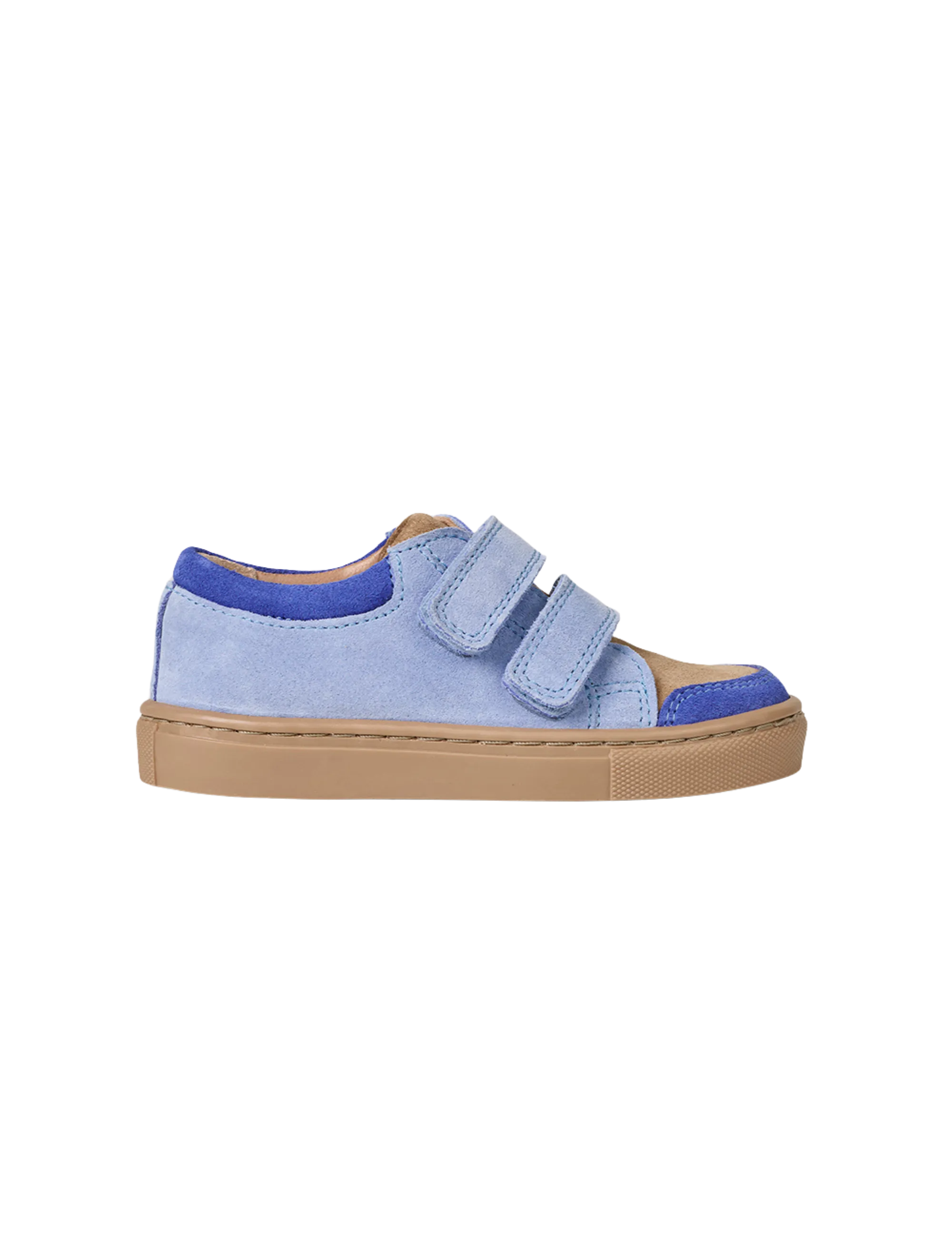 Low Sneaker - Color Block Sky Suede