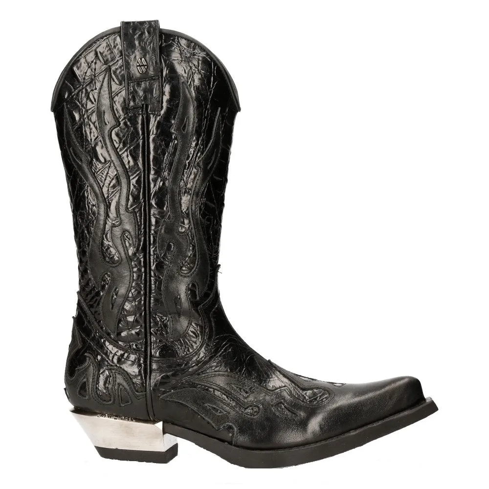 M-7921-S1 Flame Boots Leather Cowboy