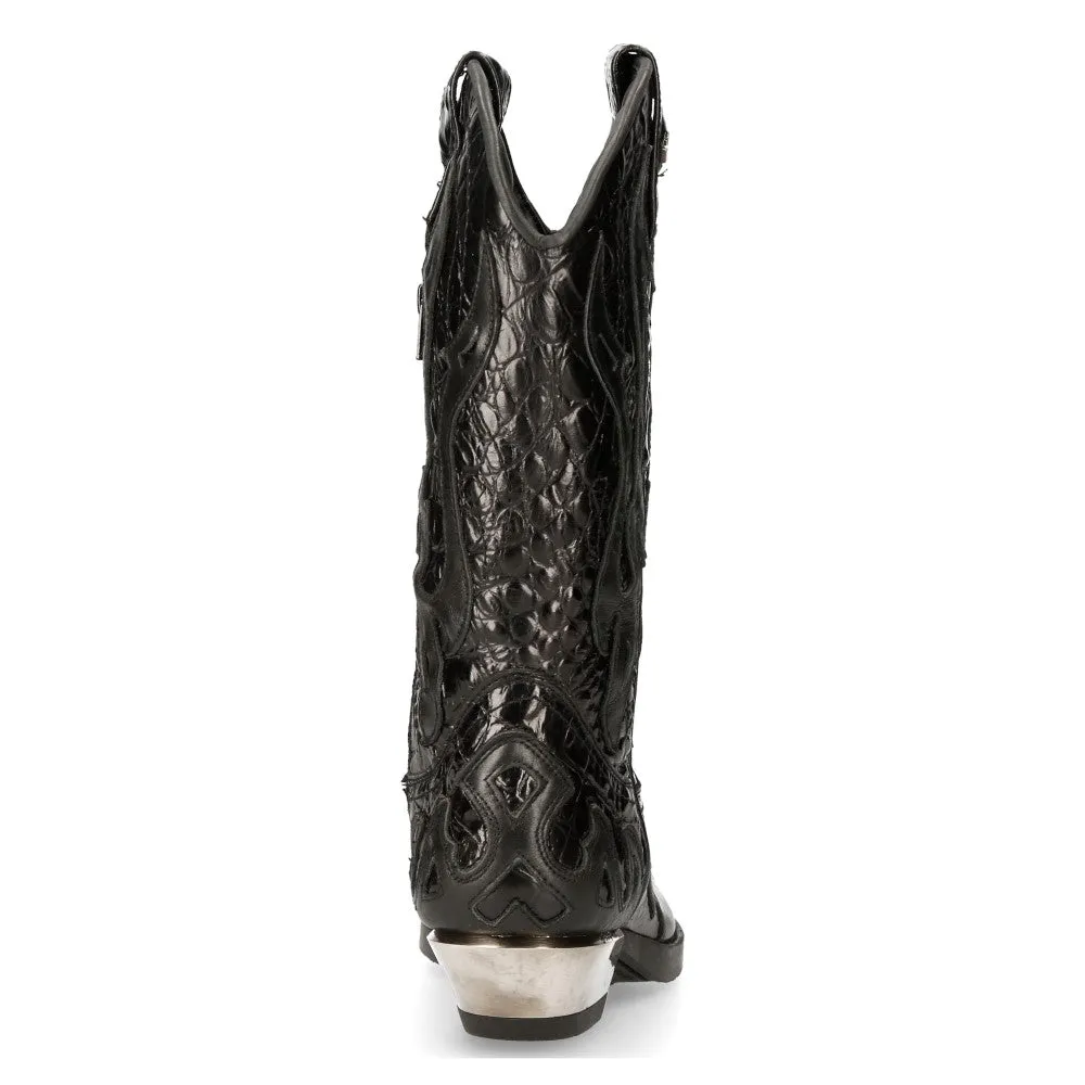 M-7921-S1 Flame Boots Leather Cowboy