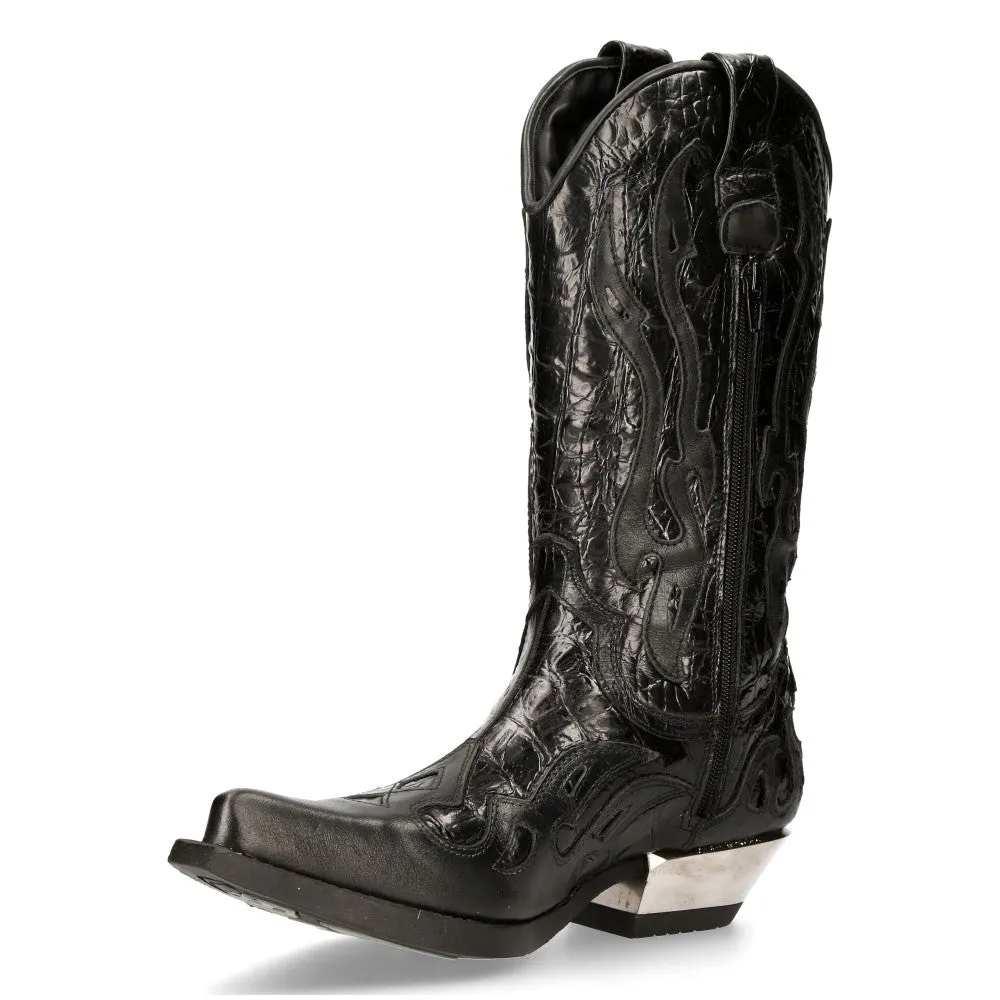 M-7921-S1 Flame Boots Leather Cowboy