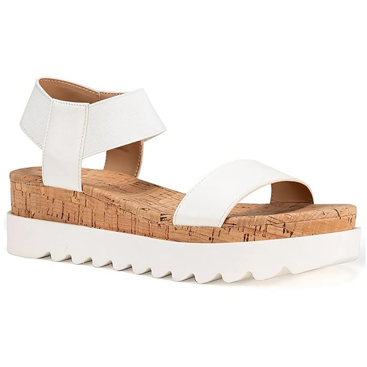 MELANY Womens Open Toe Casual Ankle Strap