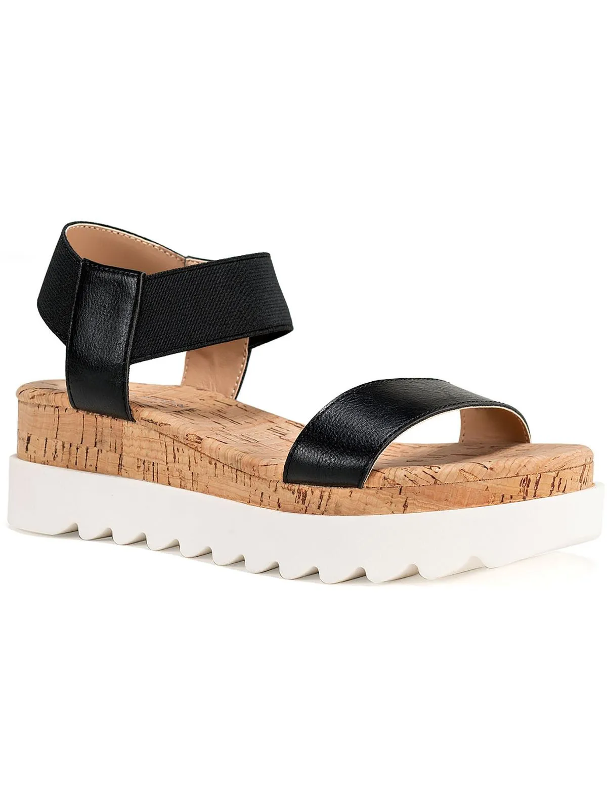 MELANY Womens Open Toe Casual Ankle Strap