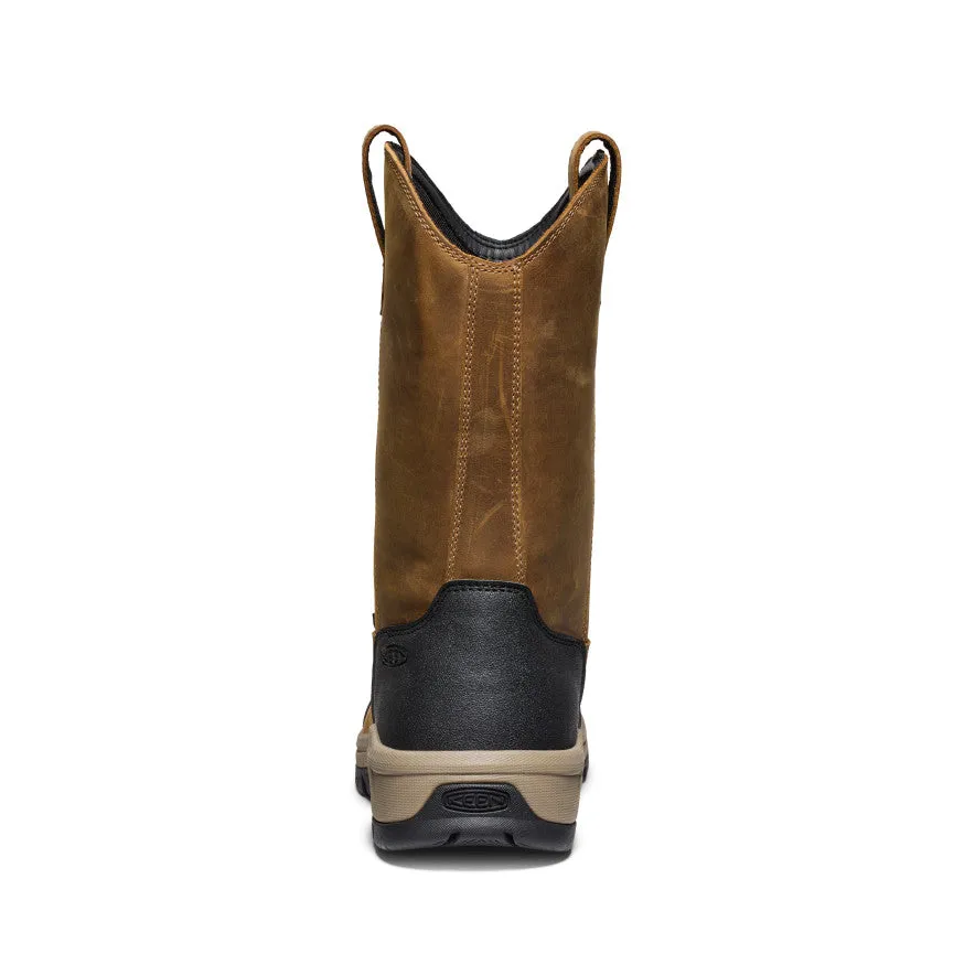 Men's Evanston Pull-On Waterproof Boot (Soft Toe)  |  Bison/Black
