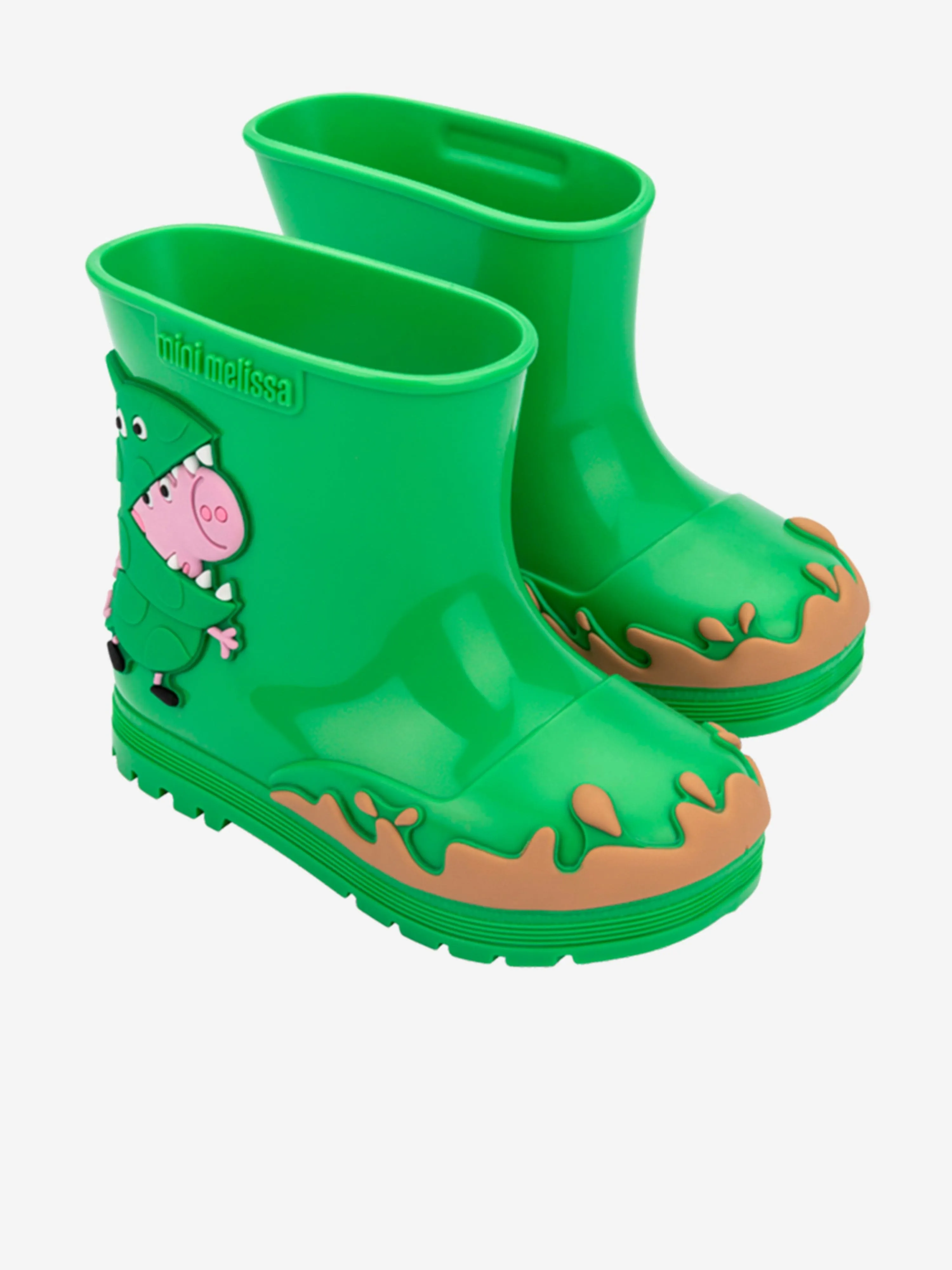 Mini Melissa Kids Peppa Pig Wellies in Green