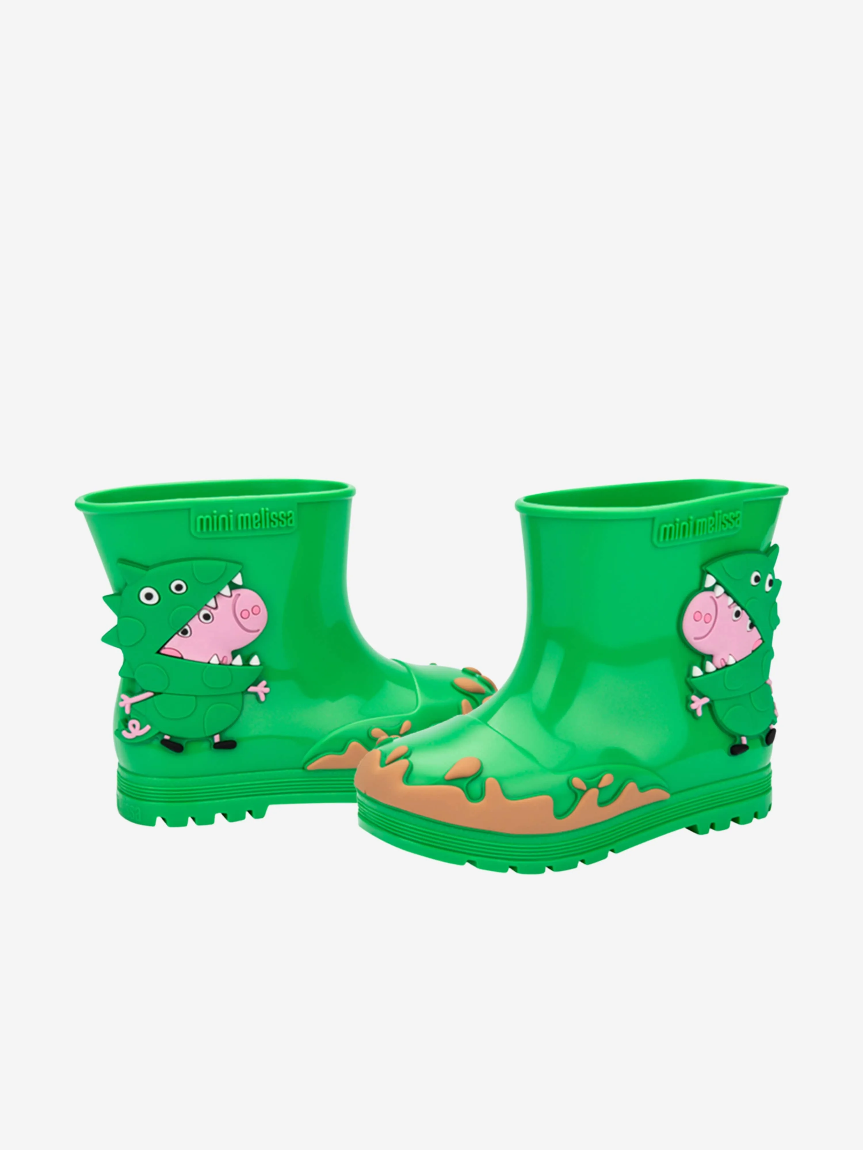 Mini Melissa Kids Peppa Pig Wellies in Green