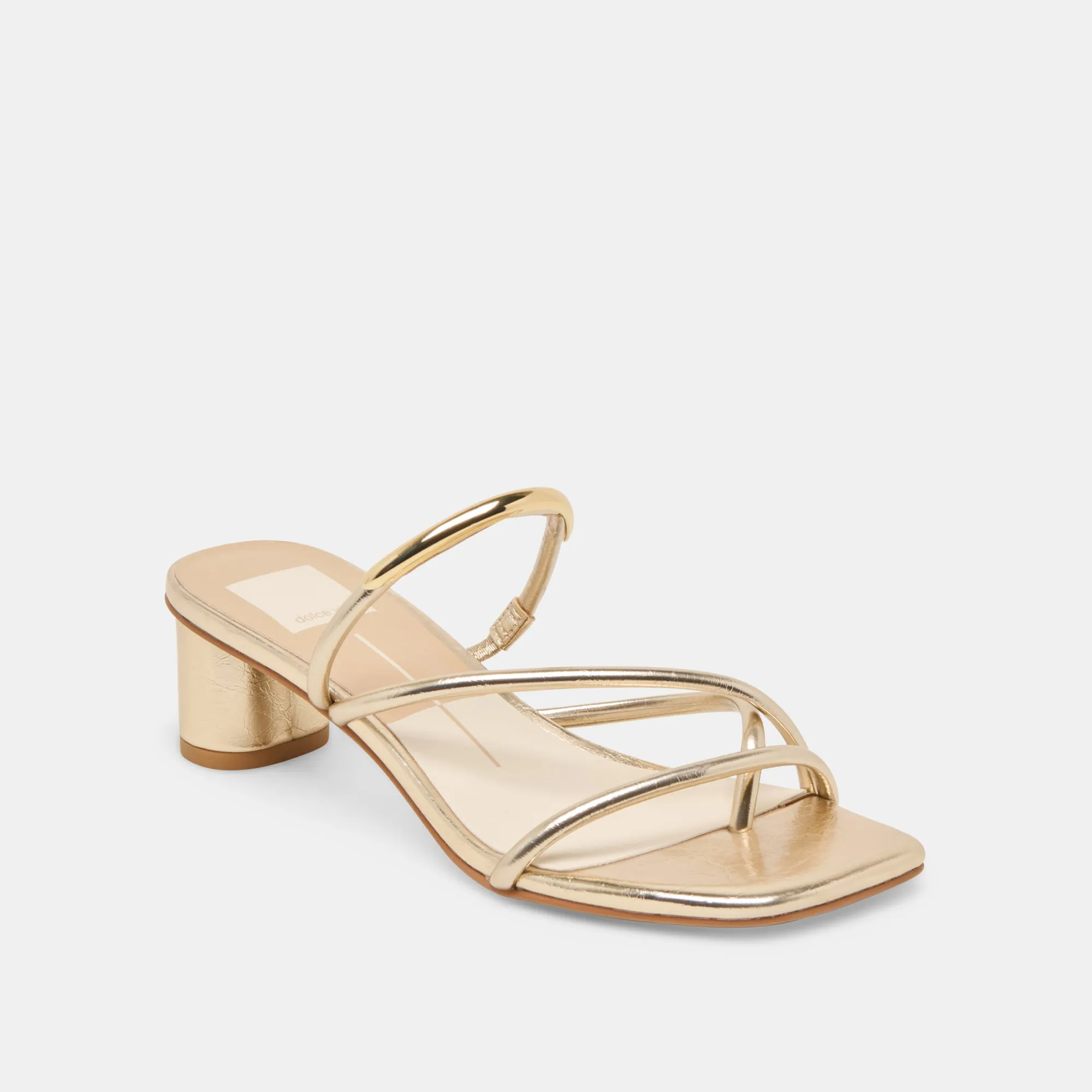 NAIRA HEELS GOLD METALLIC STELLA