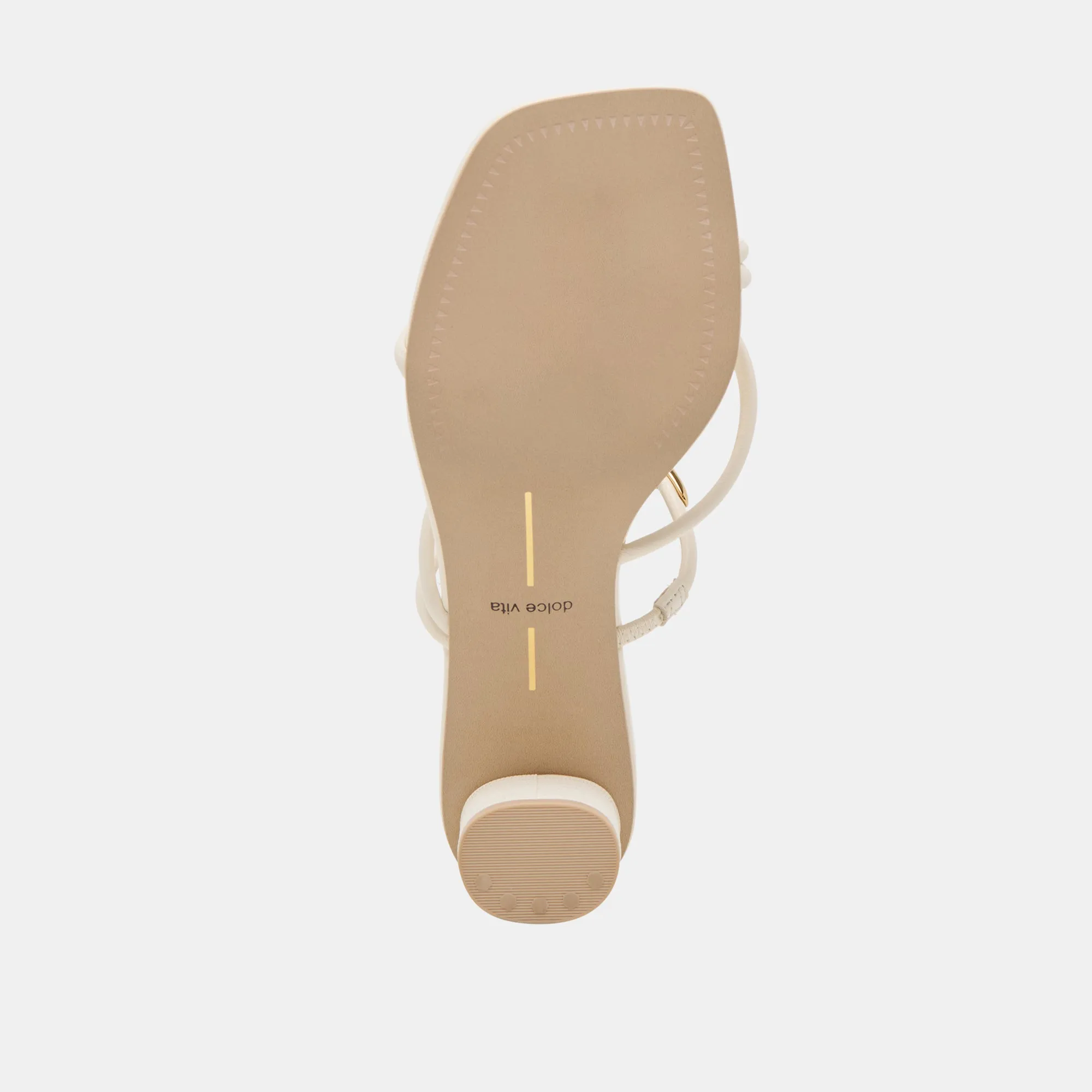 NAIRA HEELS OFF WHITE LEATHER
