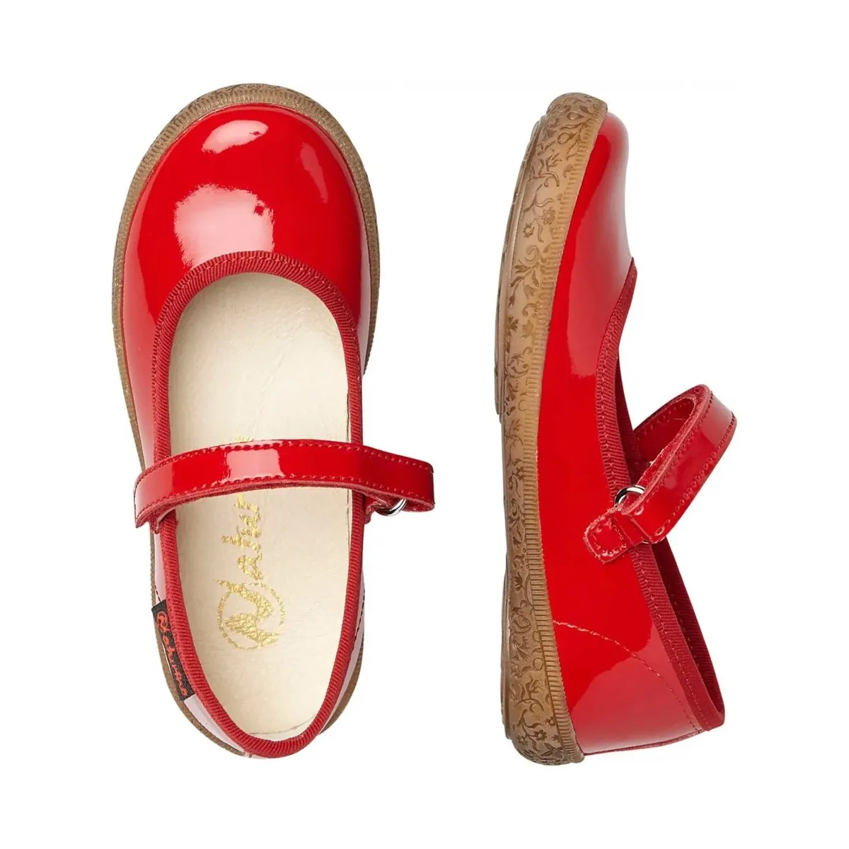 Naturino Girl's Pavia 69 Red Patent Mary Jane (Sizes 30-33)