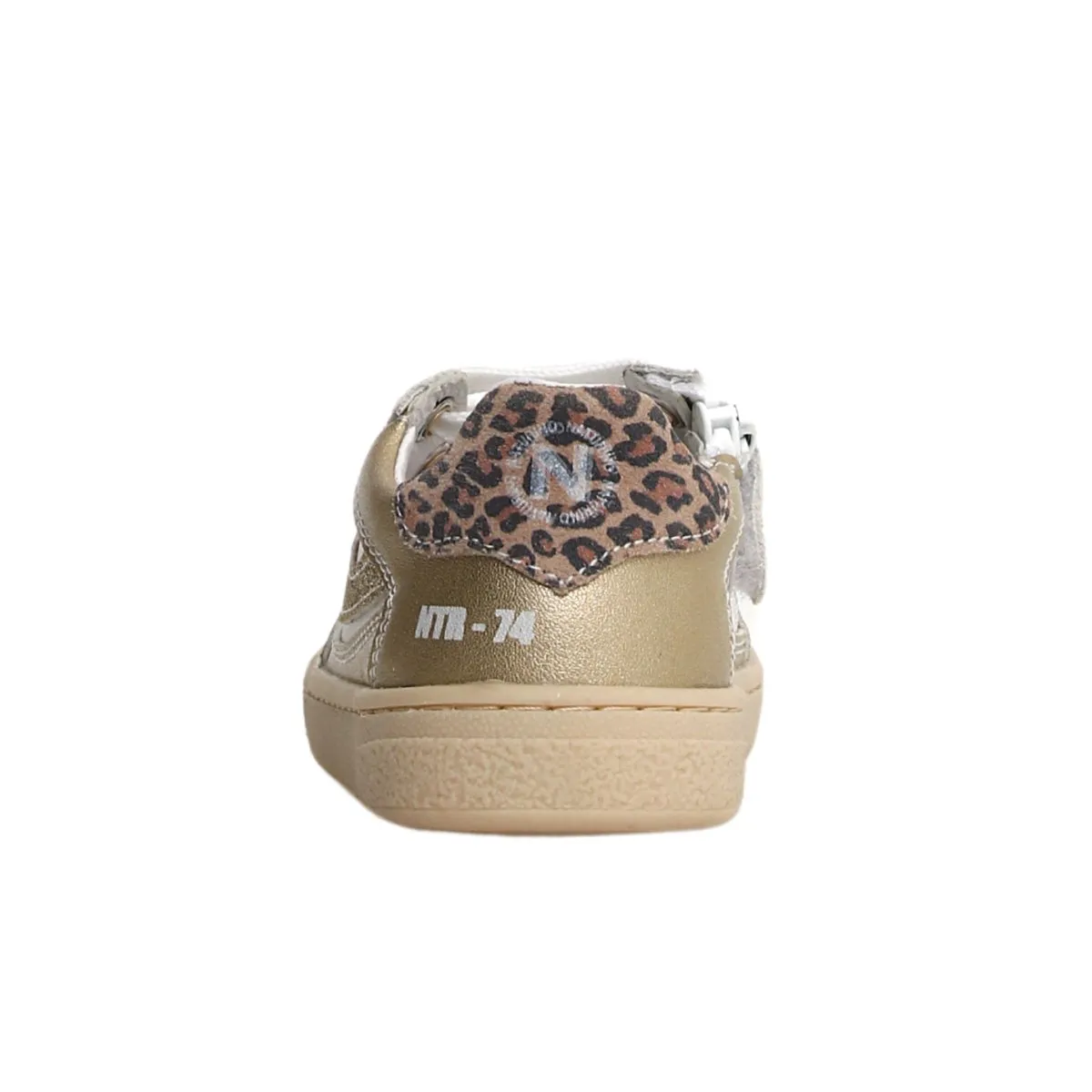 Naturino Girl's (Sizes 29-32) Picho White/Gold Sneaker