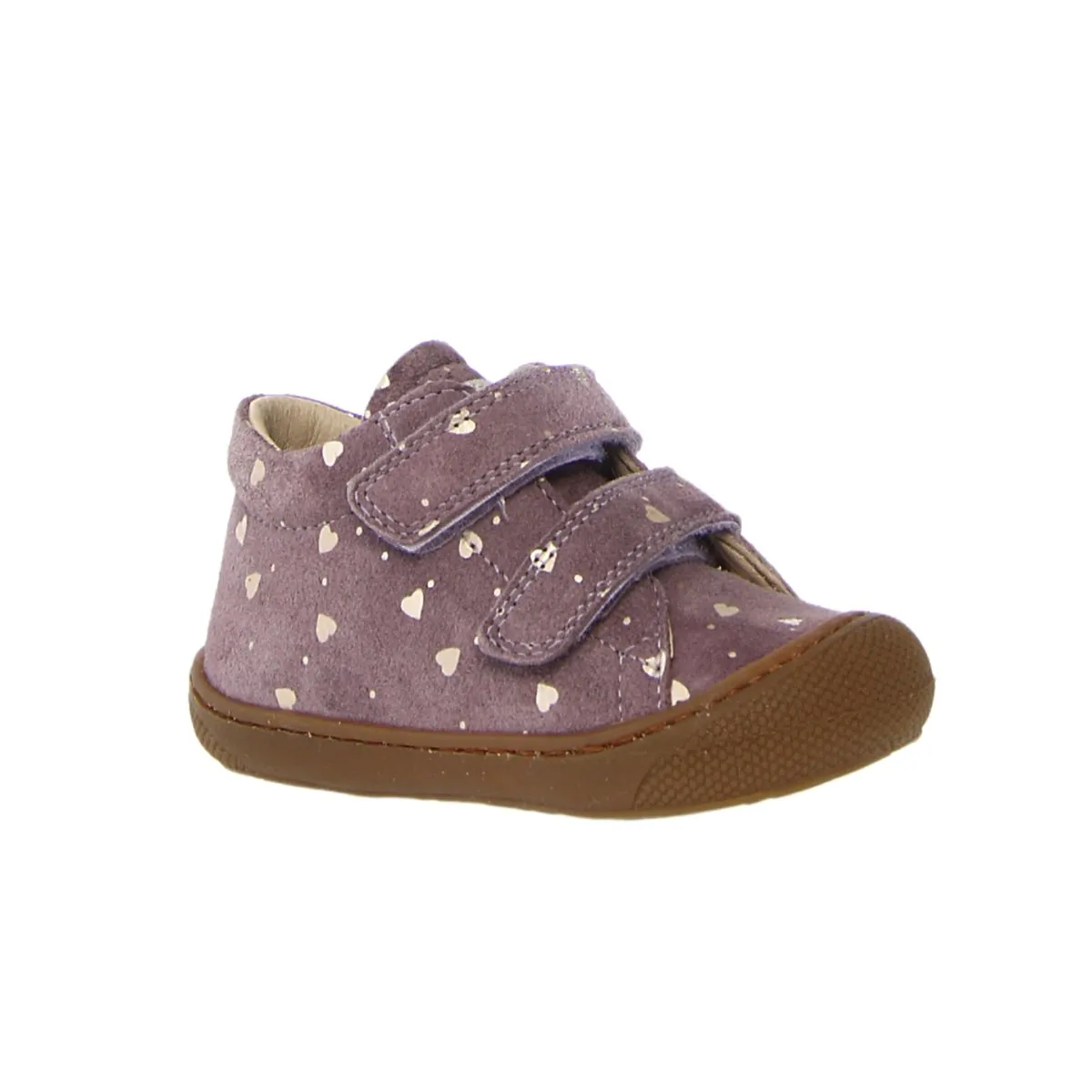 Naturino Toddler's (Sizes 19-22) Cocoon VL Magnolia Suede Hearts
