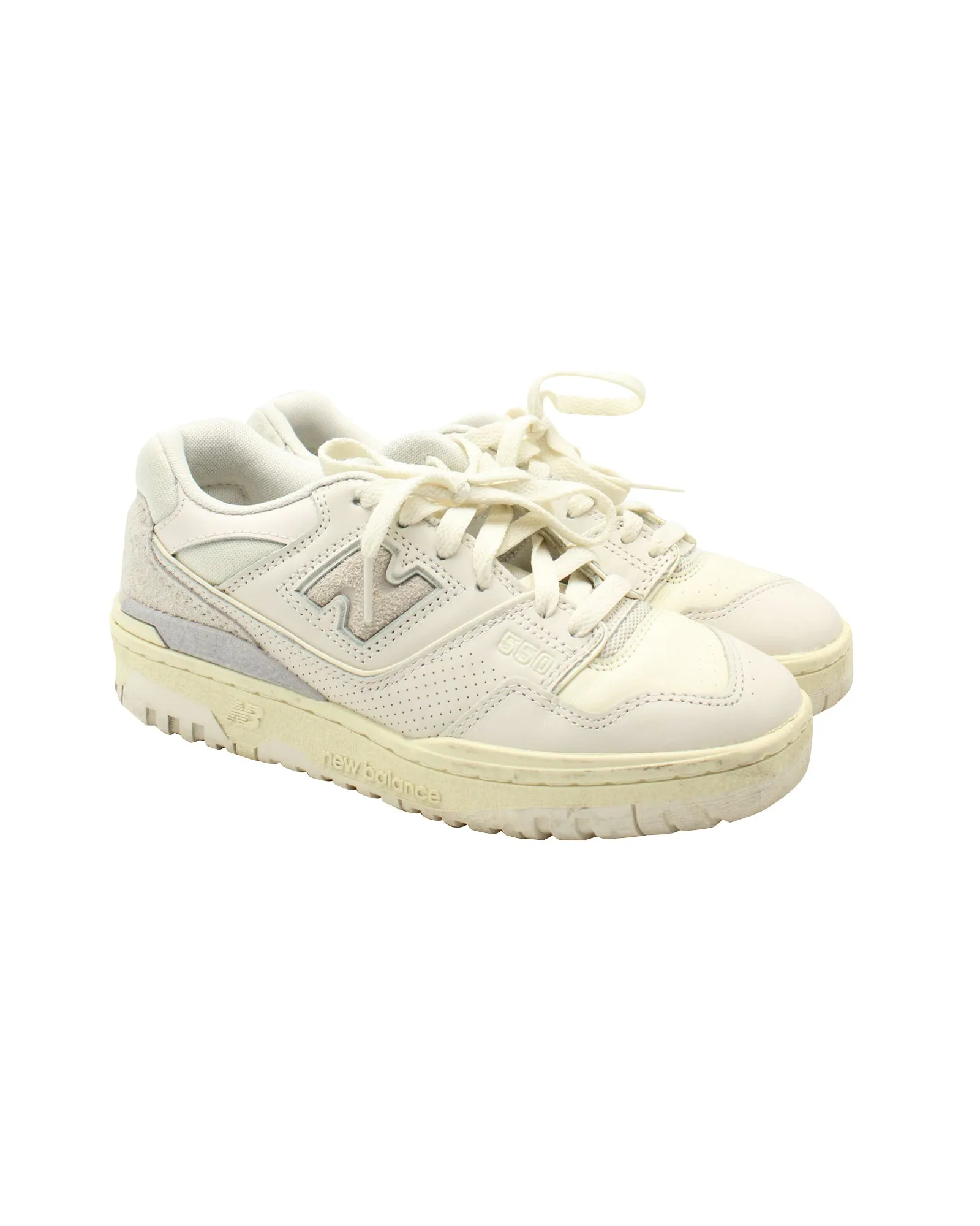New Balance Aime Leon Dore 550 Sneakers in Cream Leather