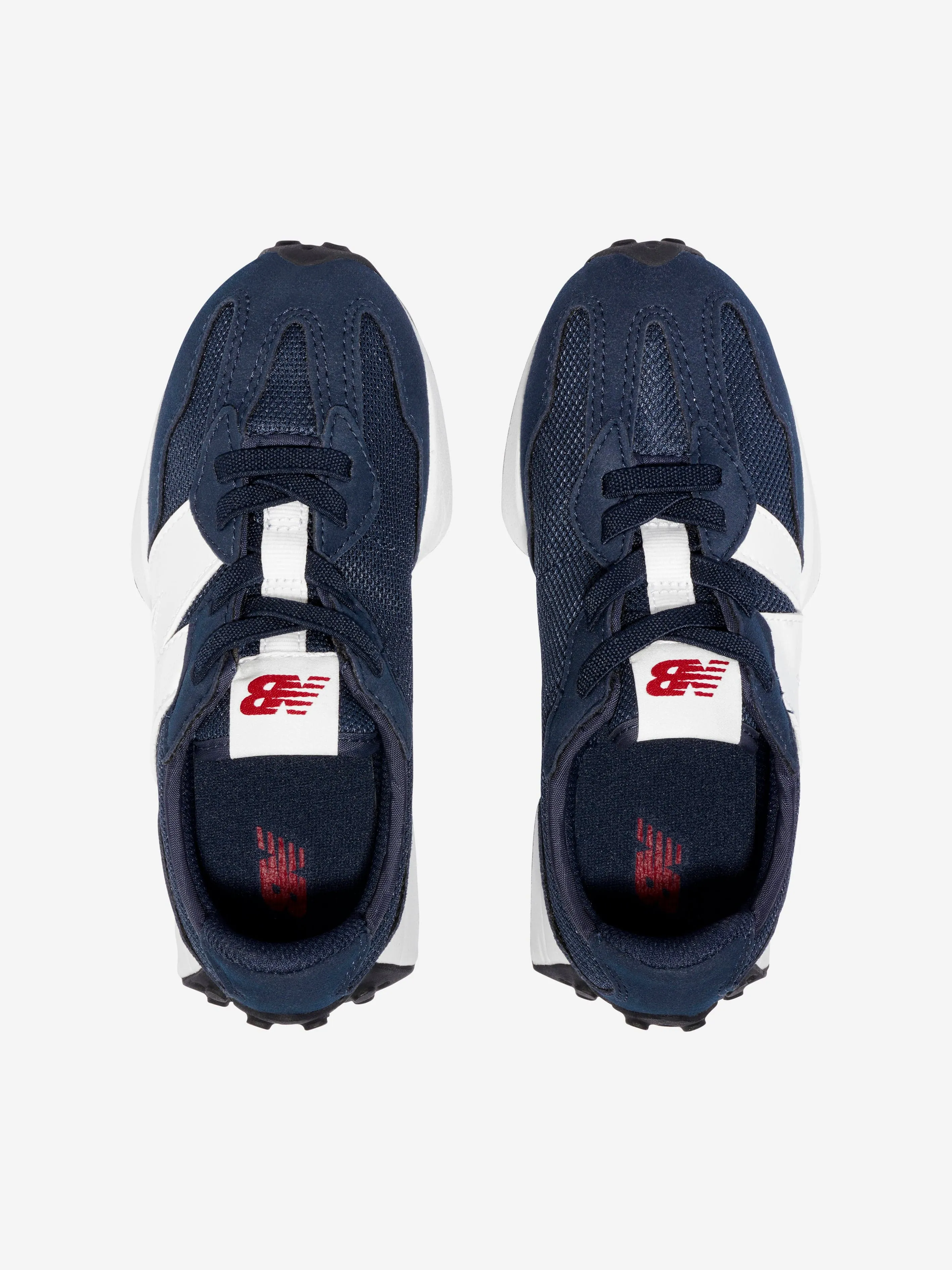New Balance Kids 327 Lace Up Logo Trainers in Blue