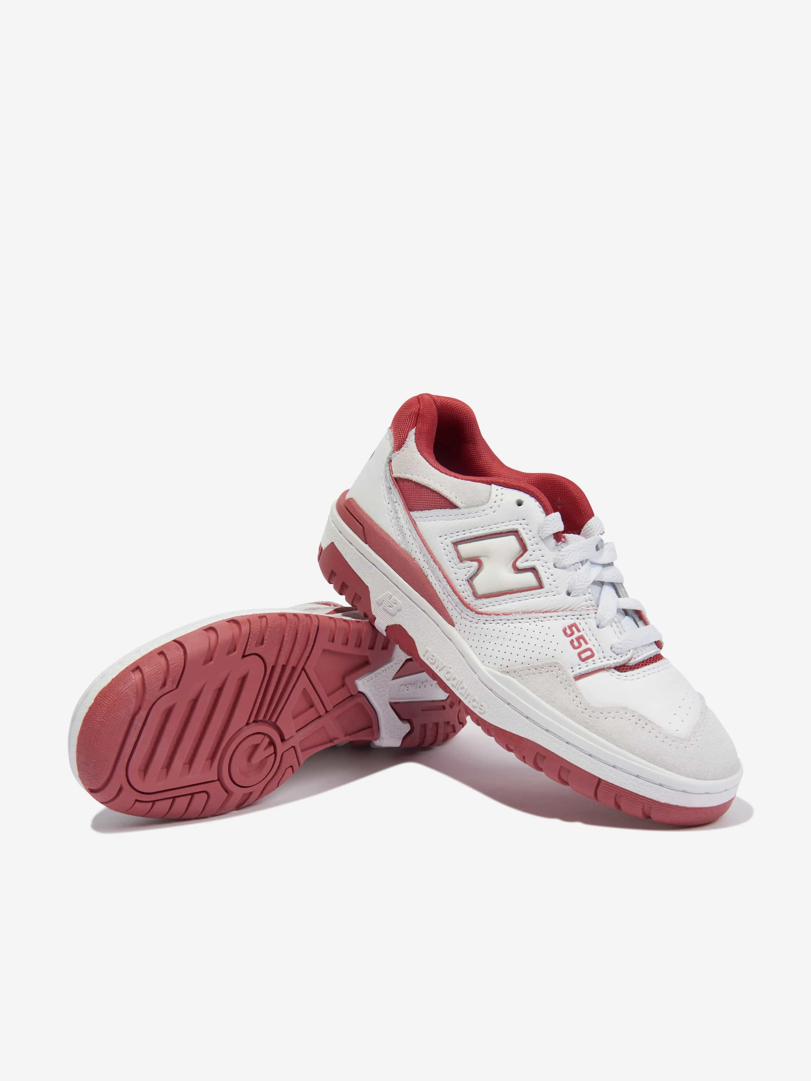 New Balance Kids 550 Logo Trainers in White