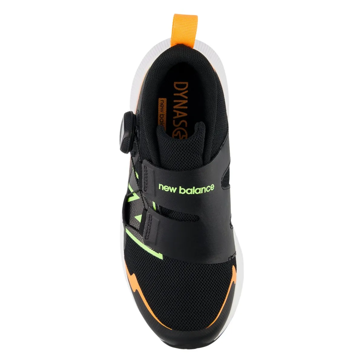 New Balance Kid's (Preschool) PTRVLBM4 DynaSoft Reveal v4 BOA Black/Bleached Lime/Hot Mango