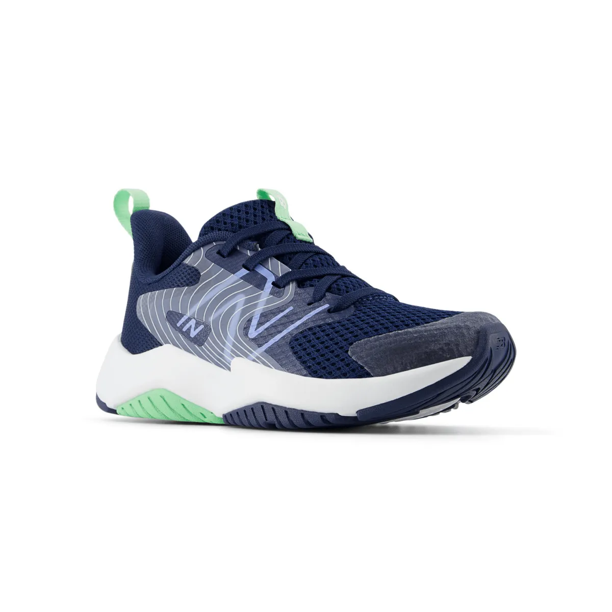 New Balance Kid's (Preschool) Rave Run v2 PKRAVAB2 Navy/Electric Sky/Sweetgrass
