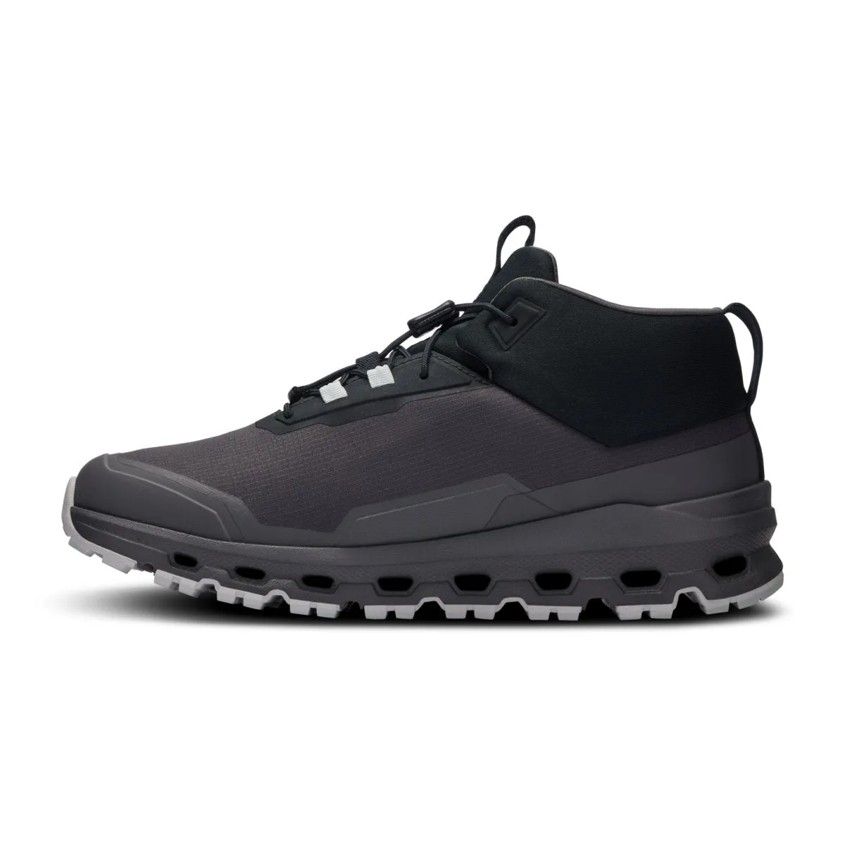 On Running Boy's (Grade School) Cloudhero Mid Waterproof Black/Eclipse