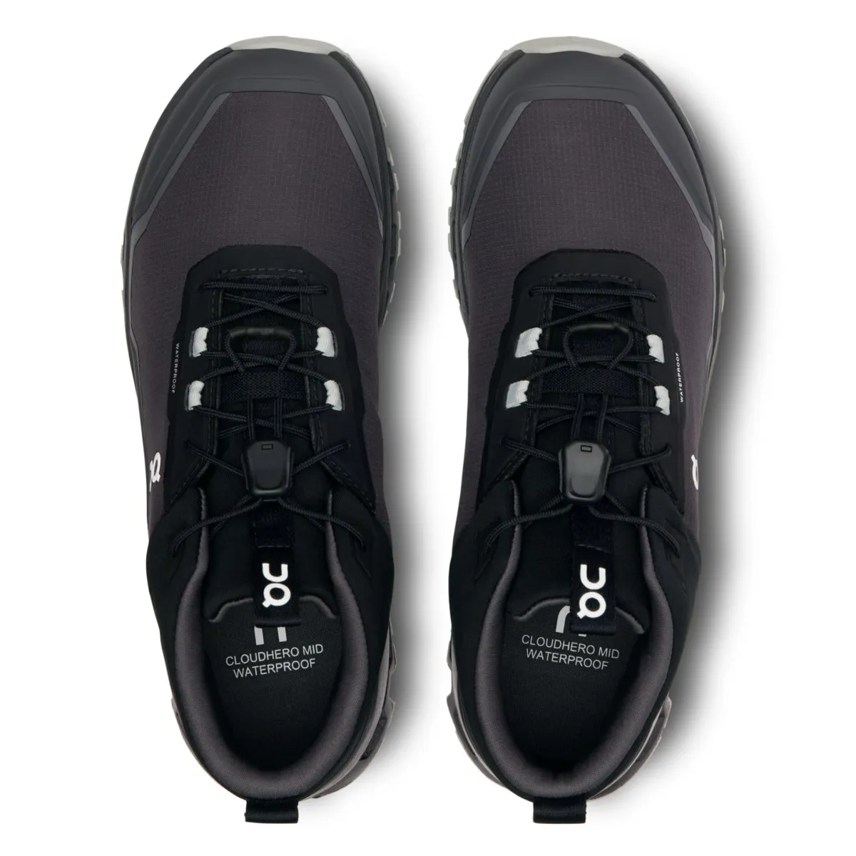On Running Boy's (Grade School) Cloudhero Mid Waterproof Black/Eclipse