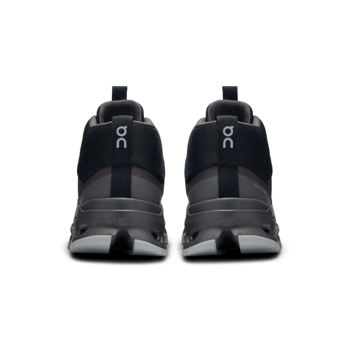 On Running Boy's (Grade School) Cloudhero Mid Waterproof Black/Eclipse