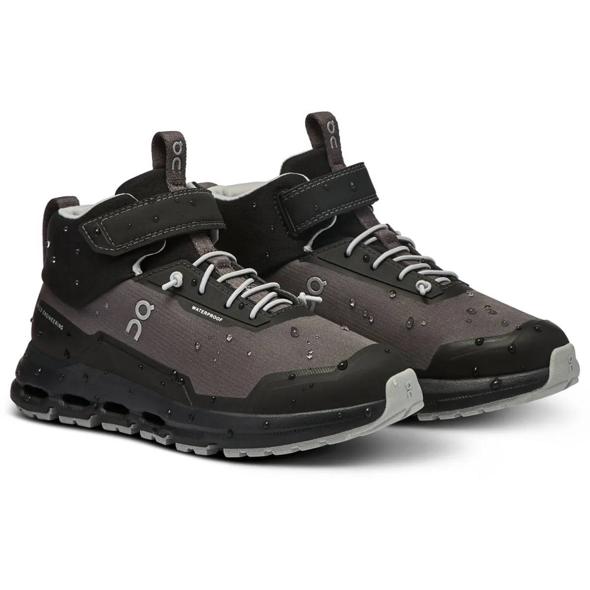 On Running Boy's (Preschool) Cloudhero Mid Waterproof Eclipse/Black