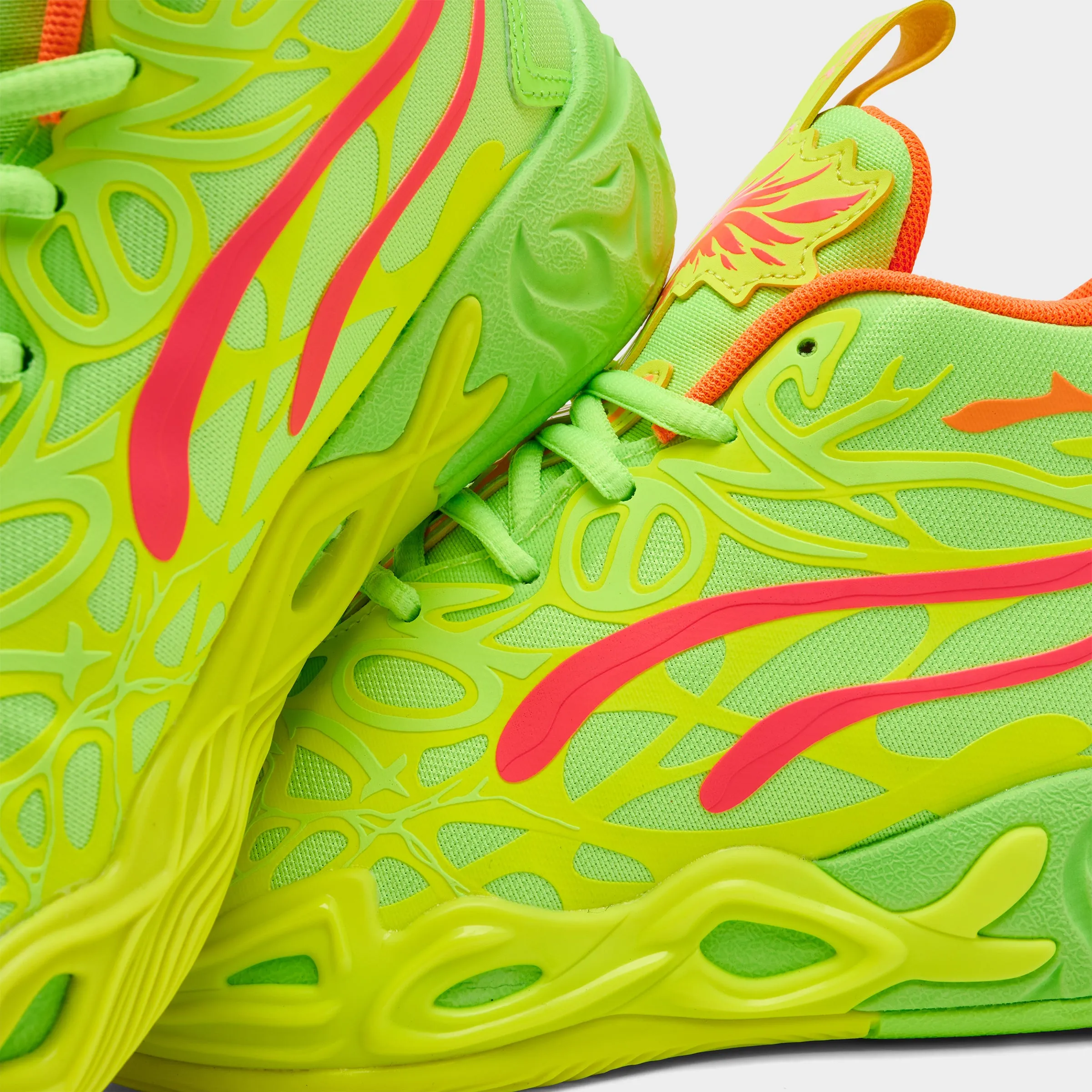 Puma x LaMelo Ball Juniors' MB.04 "Gem" Yellow Alert / Green Glare - Pink Alert Puma Shoes